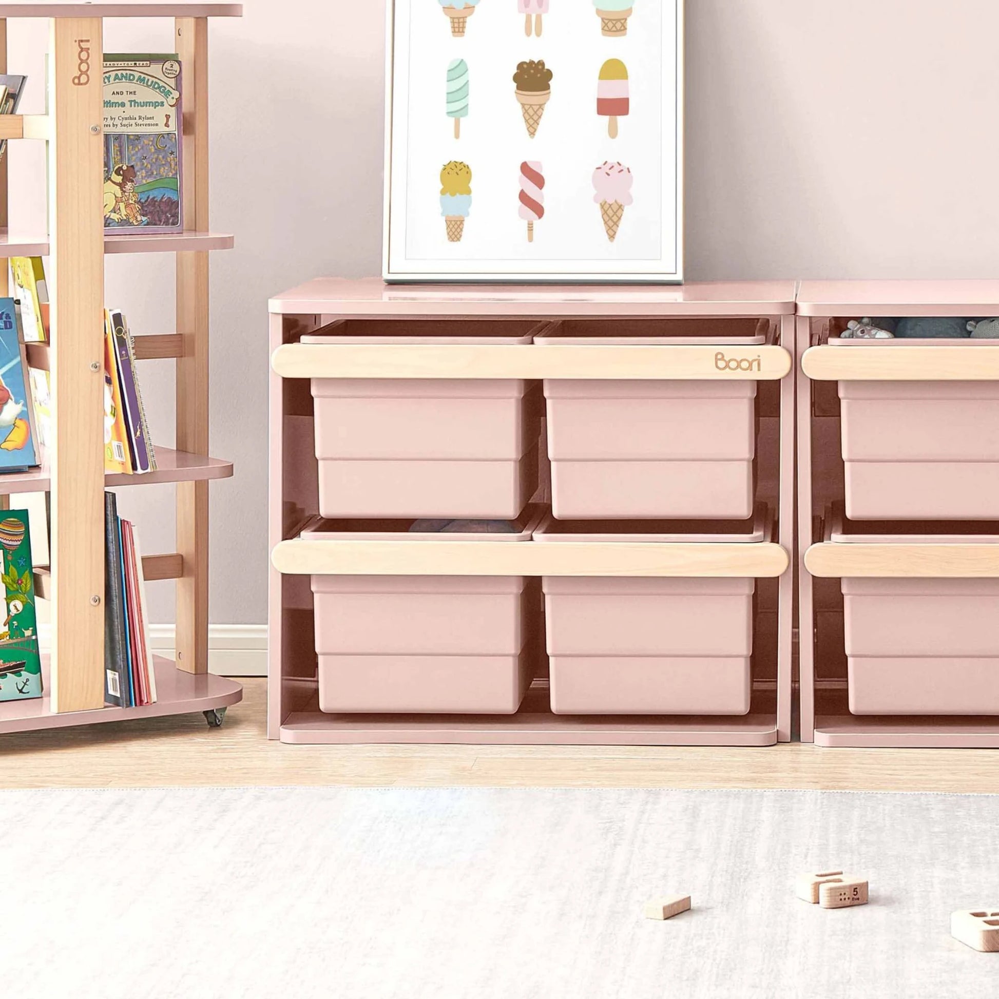 Boori Tidy Kids Toy Cabinet, Cherry