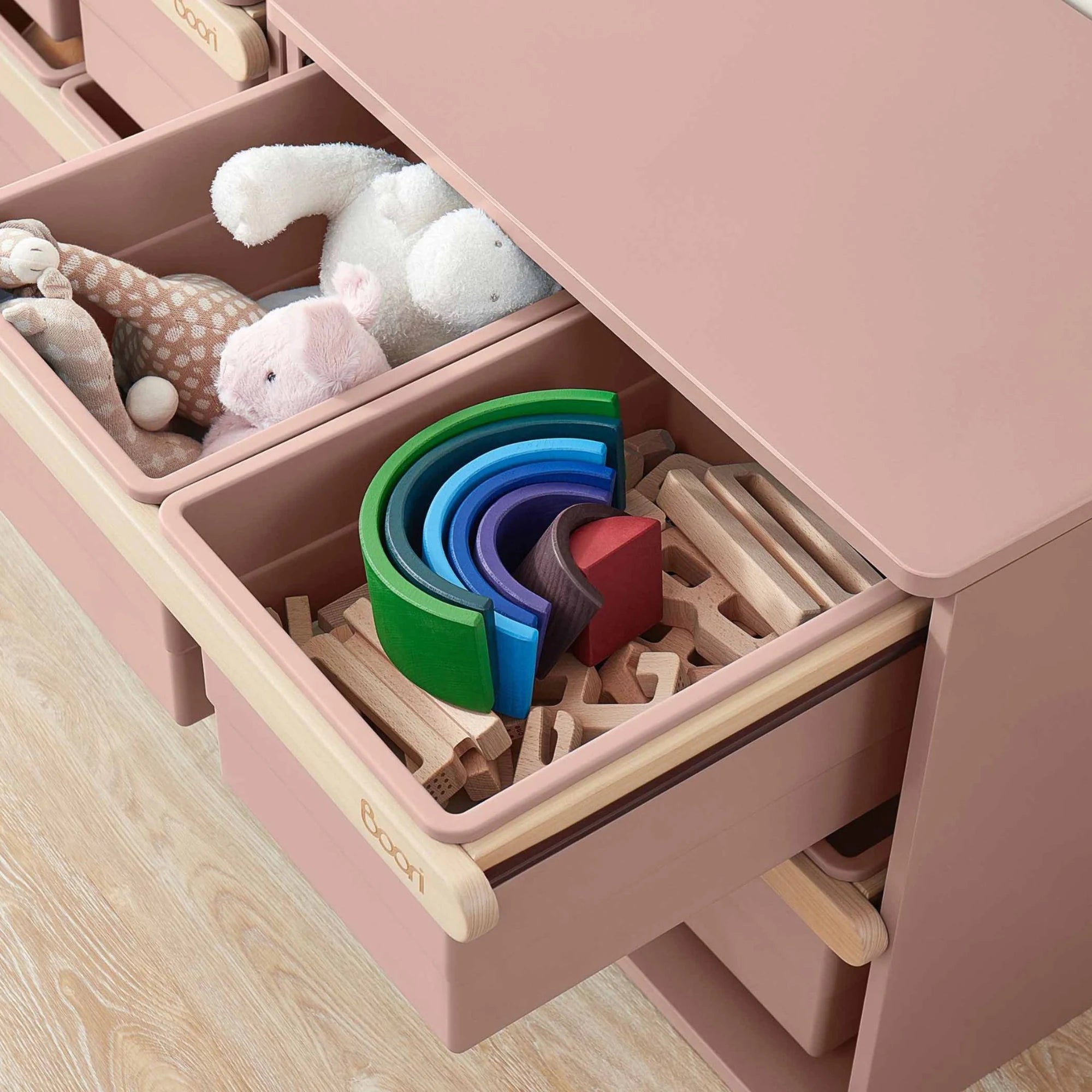 Boori Tidy Kids Toy Cabinet, Cherry