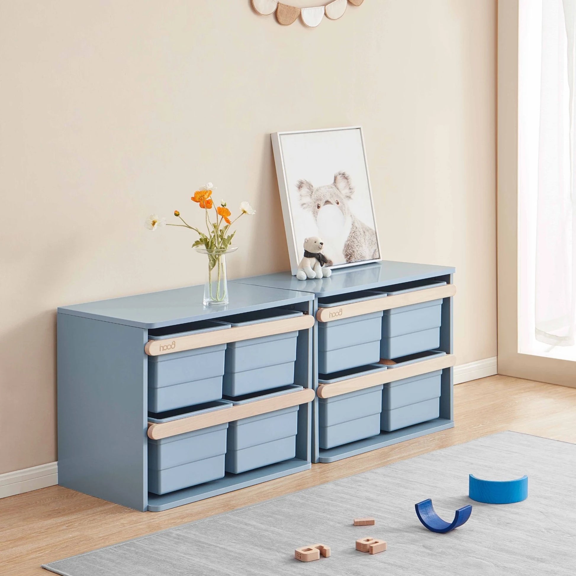 Boori Tidy Kids Toy Cabinet, Blueberry