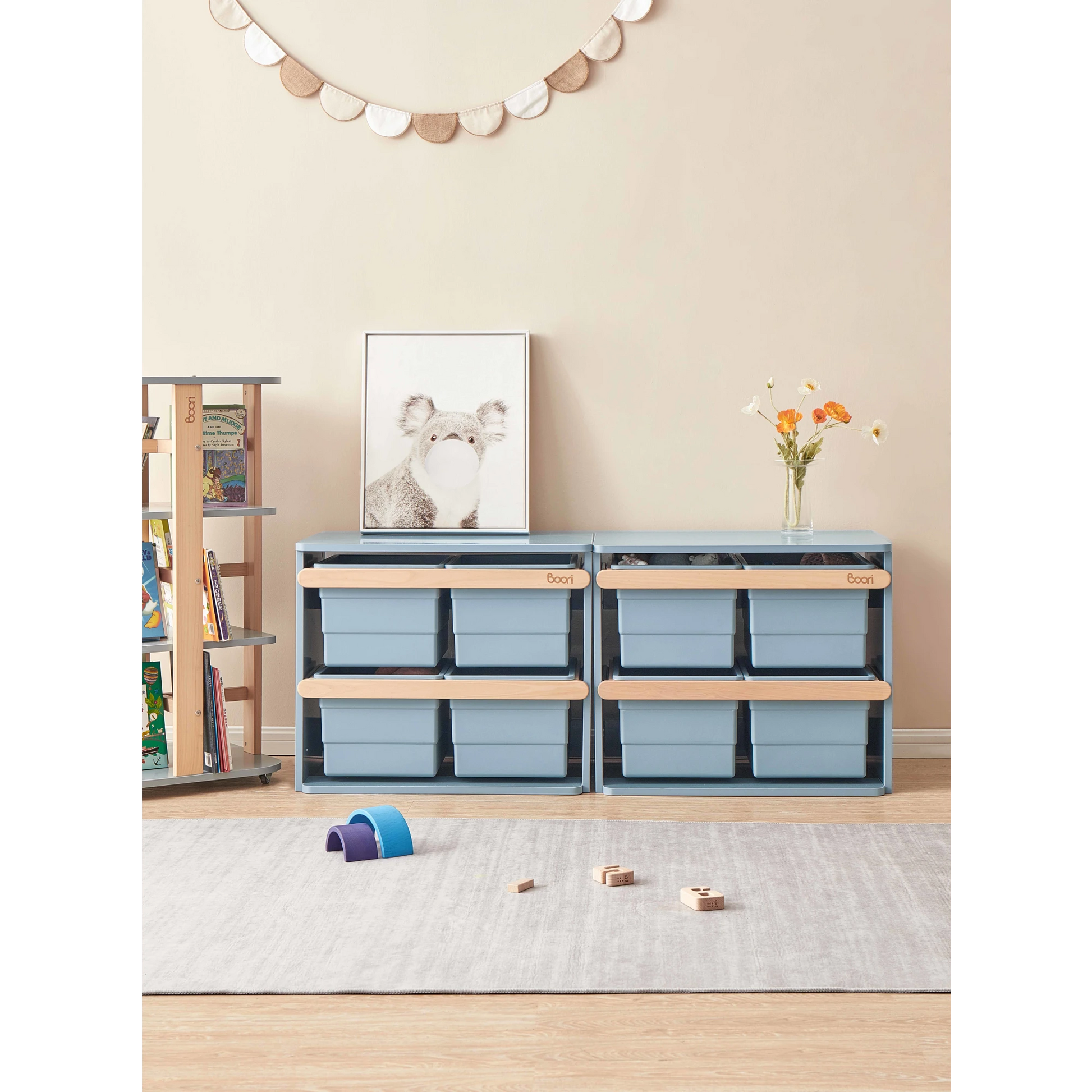 Boori Tidy Kids Toy Cabinet, Blueberry
