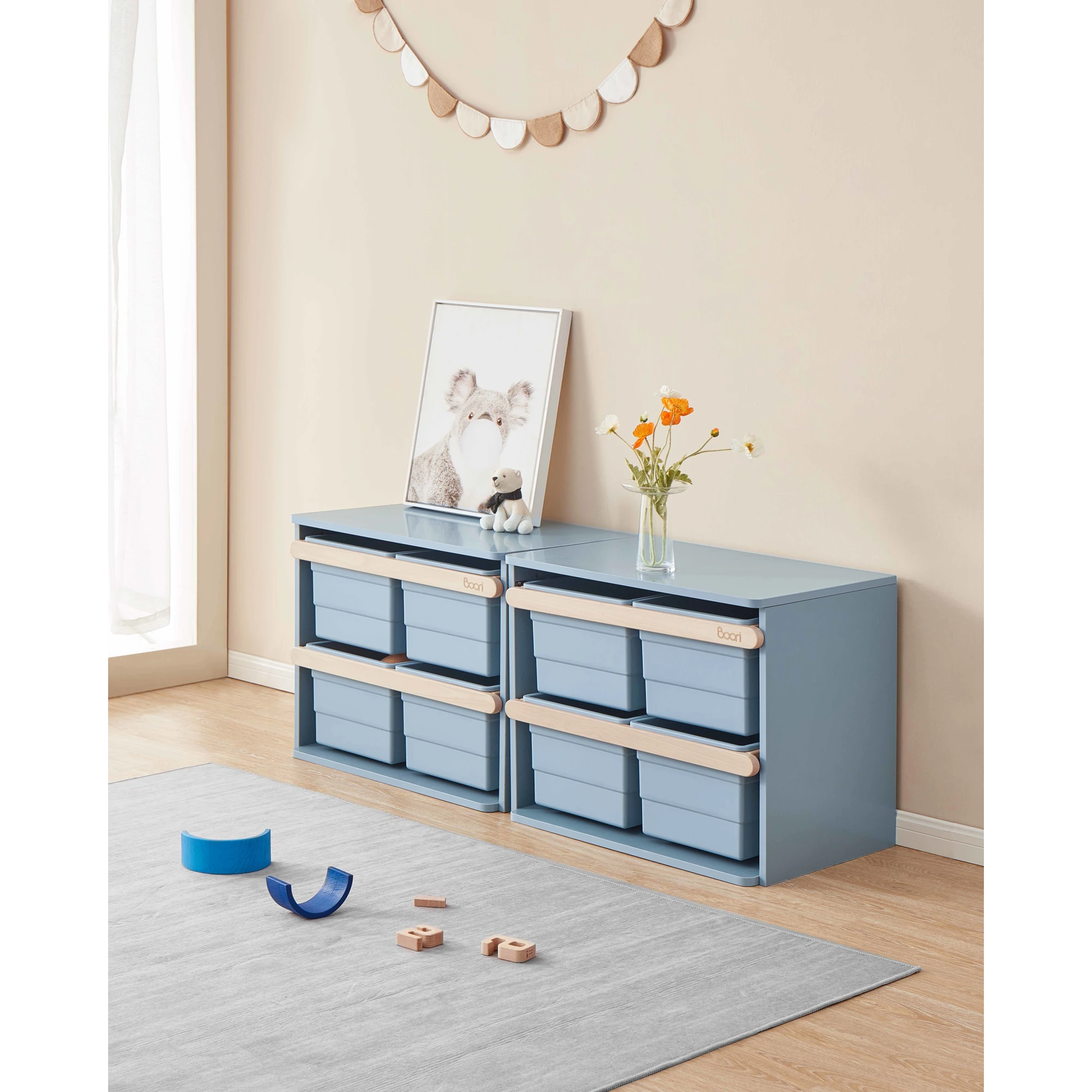 Boori Tidy Kids Toy Cabinet, Blueberry