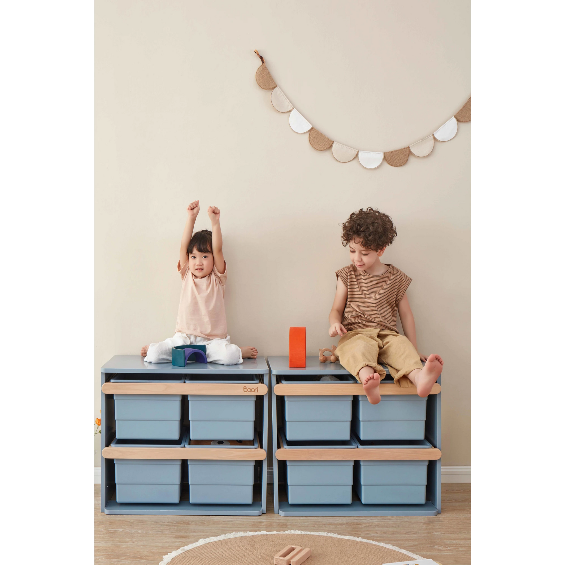Boori Tidy Kids Toy Cabinet, Blueberry