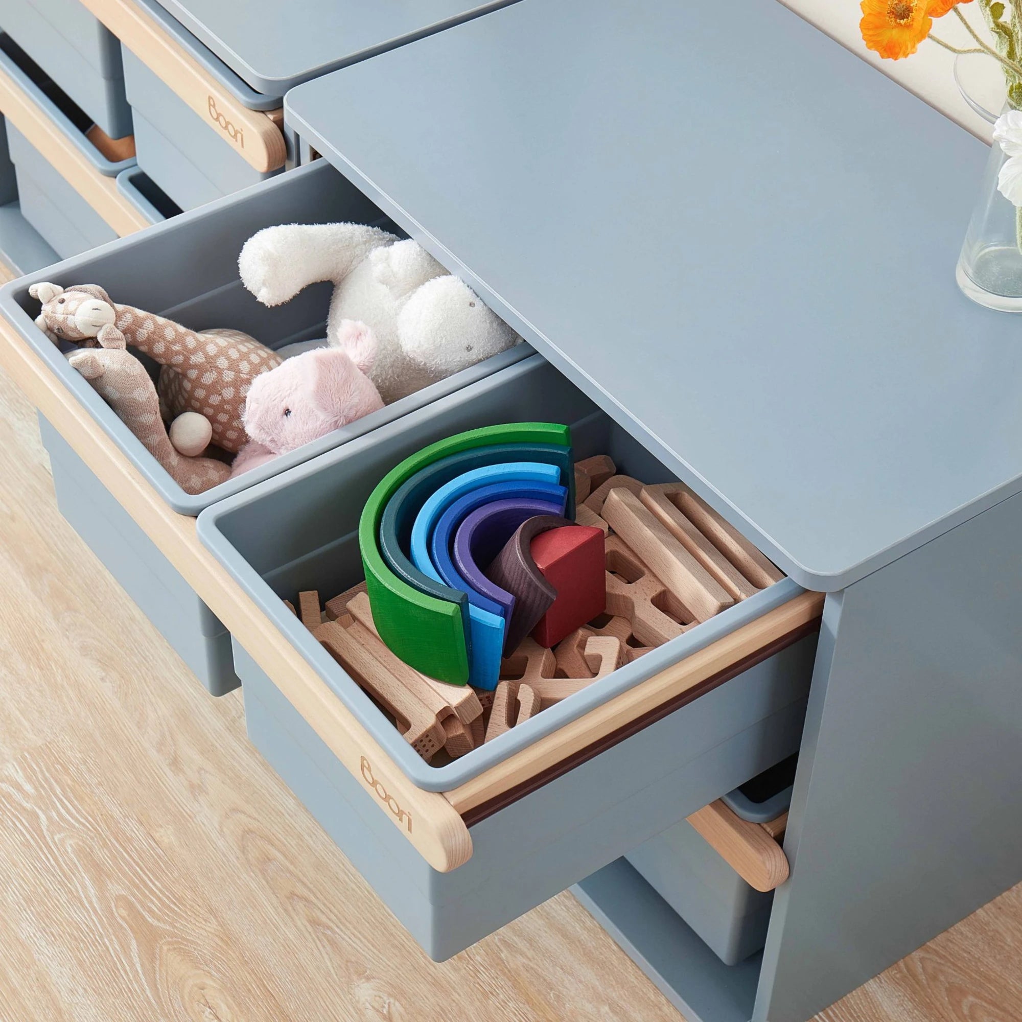 Boori Tidy Kids Toy Cabinet, Blueberry