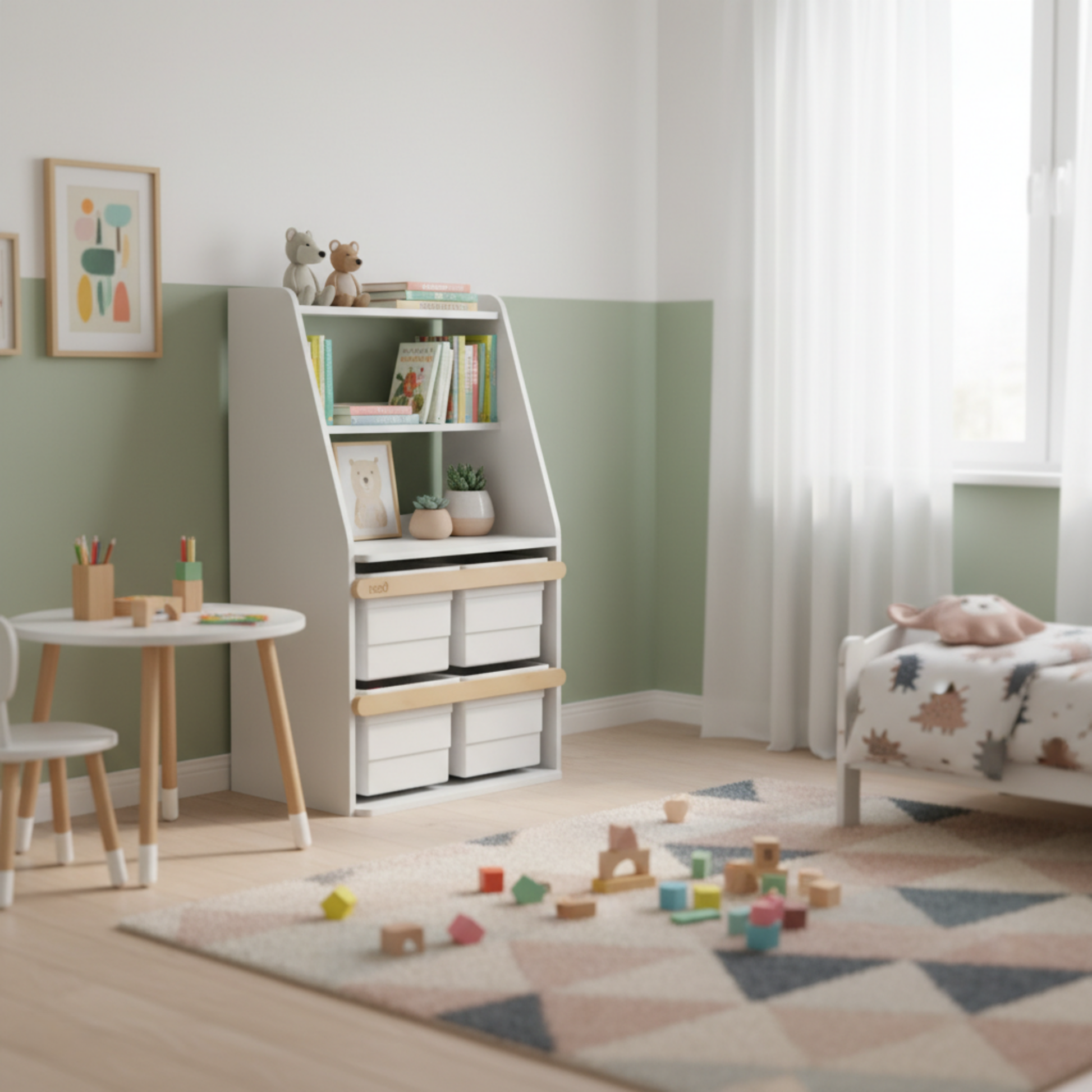 Boori Tidy Kids Toy Cabinet Shelf, Barley