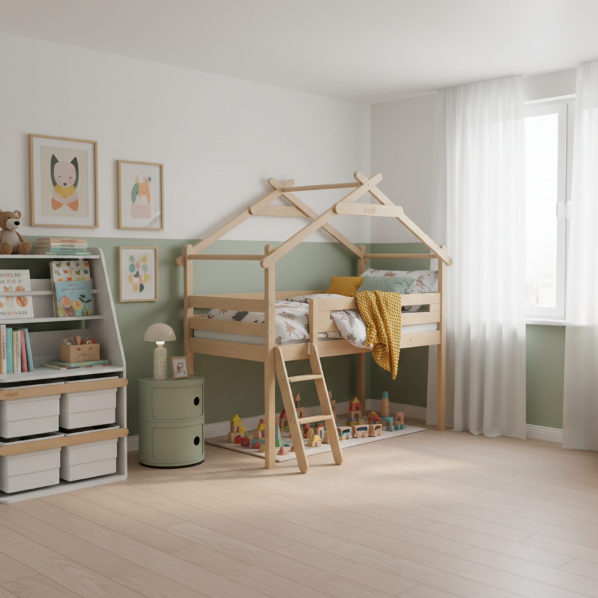 Boori Tidy Kids Toy Cabinet Shelf, Barley