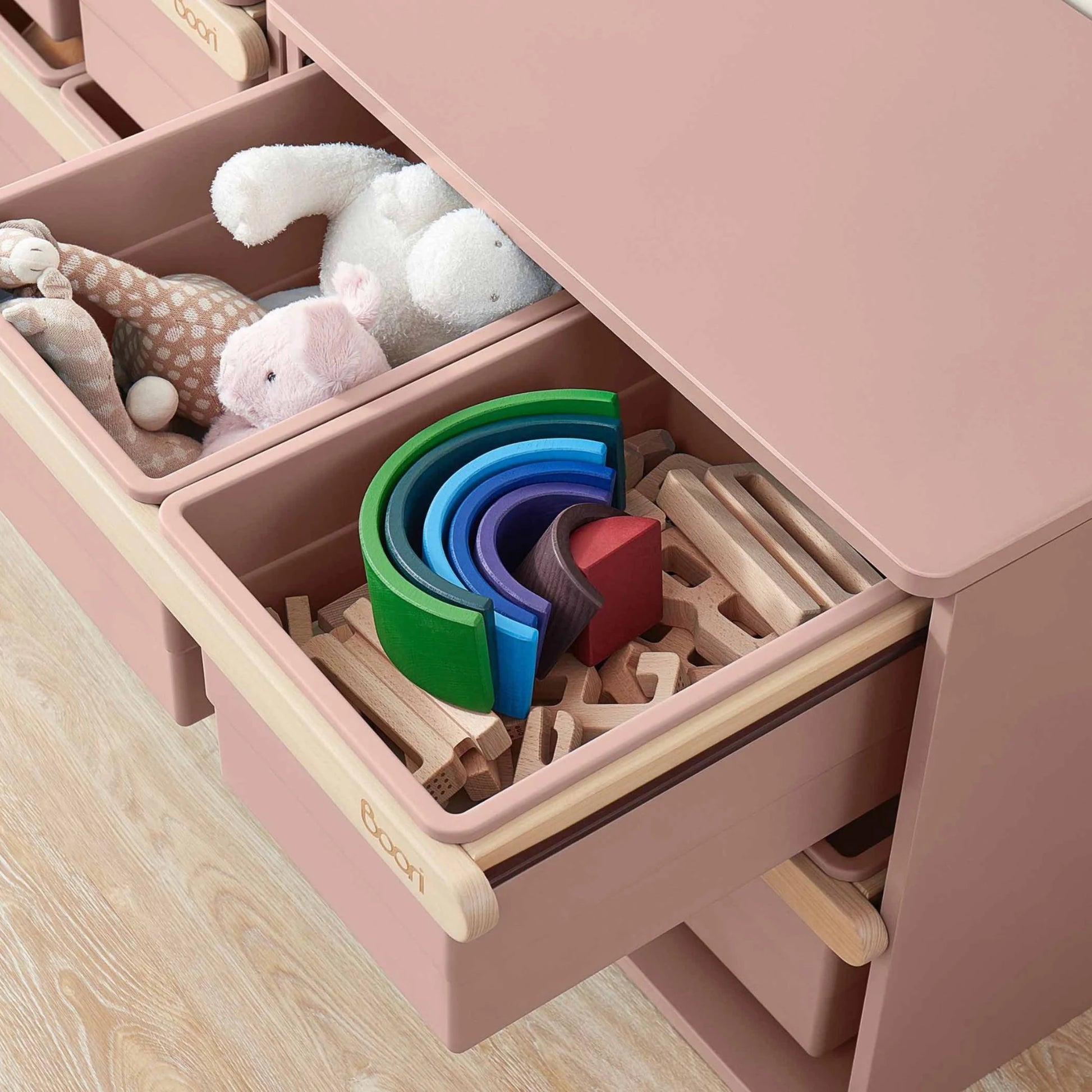 Boori Tidy Kids Toy Cabinet Shelf, Cherry