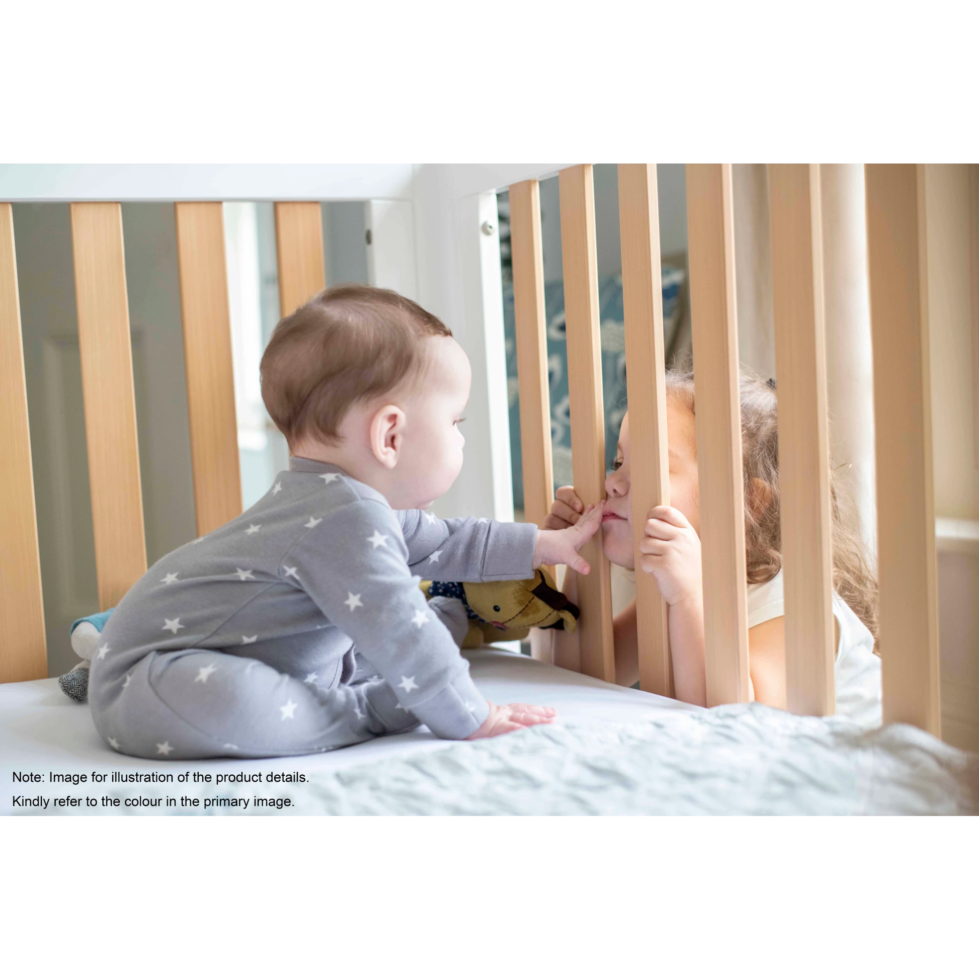 Boori Turin Kids Cot, Barley White