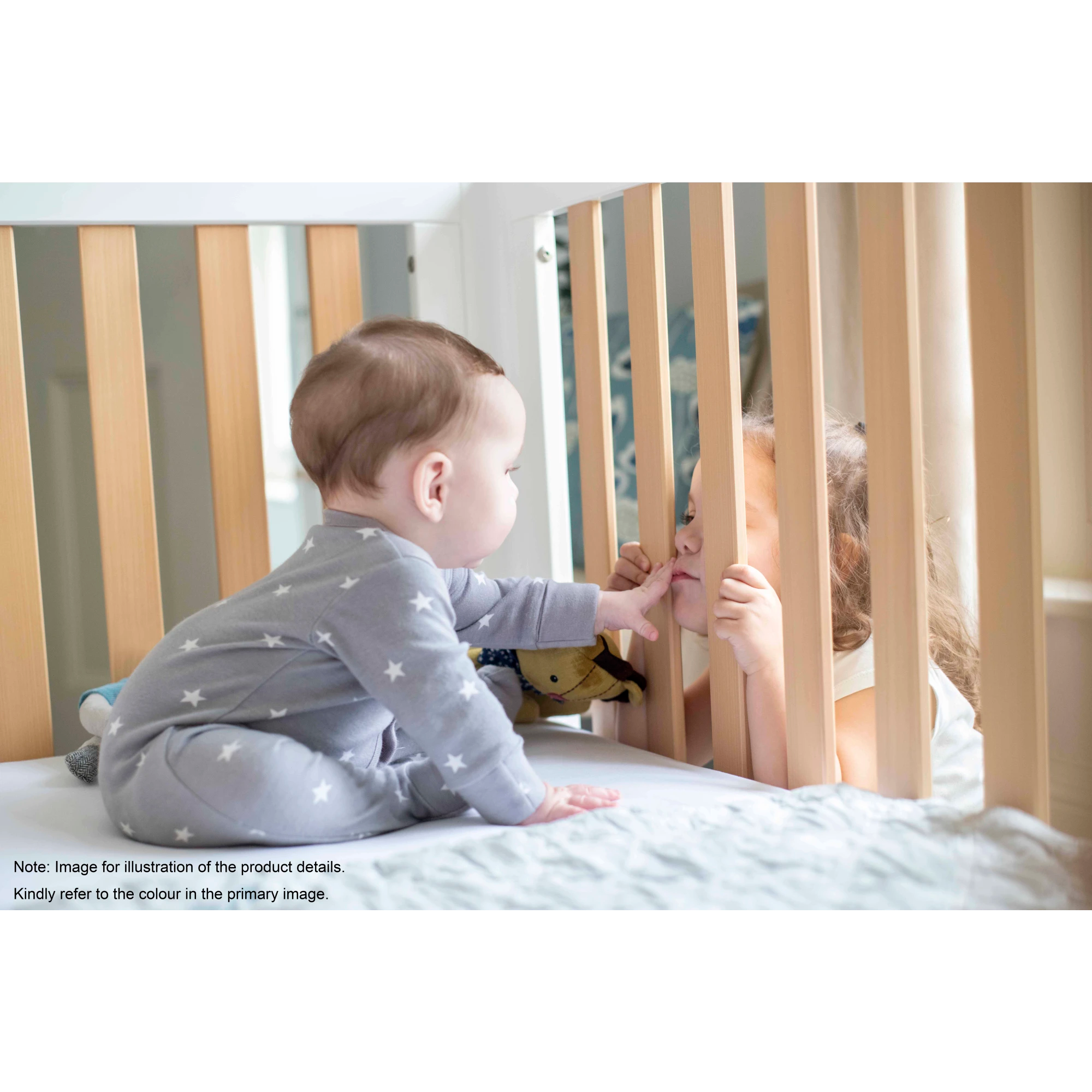 Boori Turin Kids Cot, Barley White