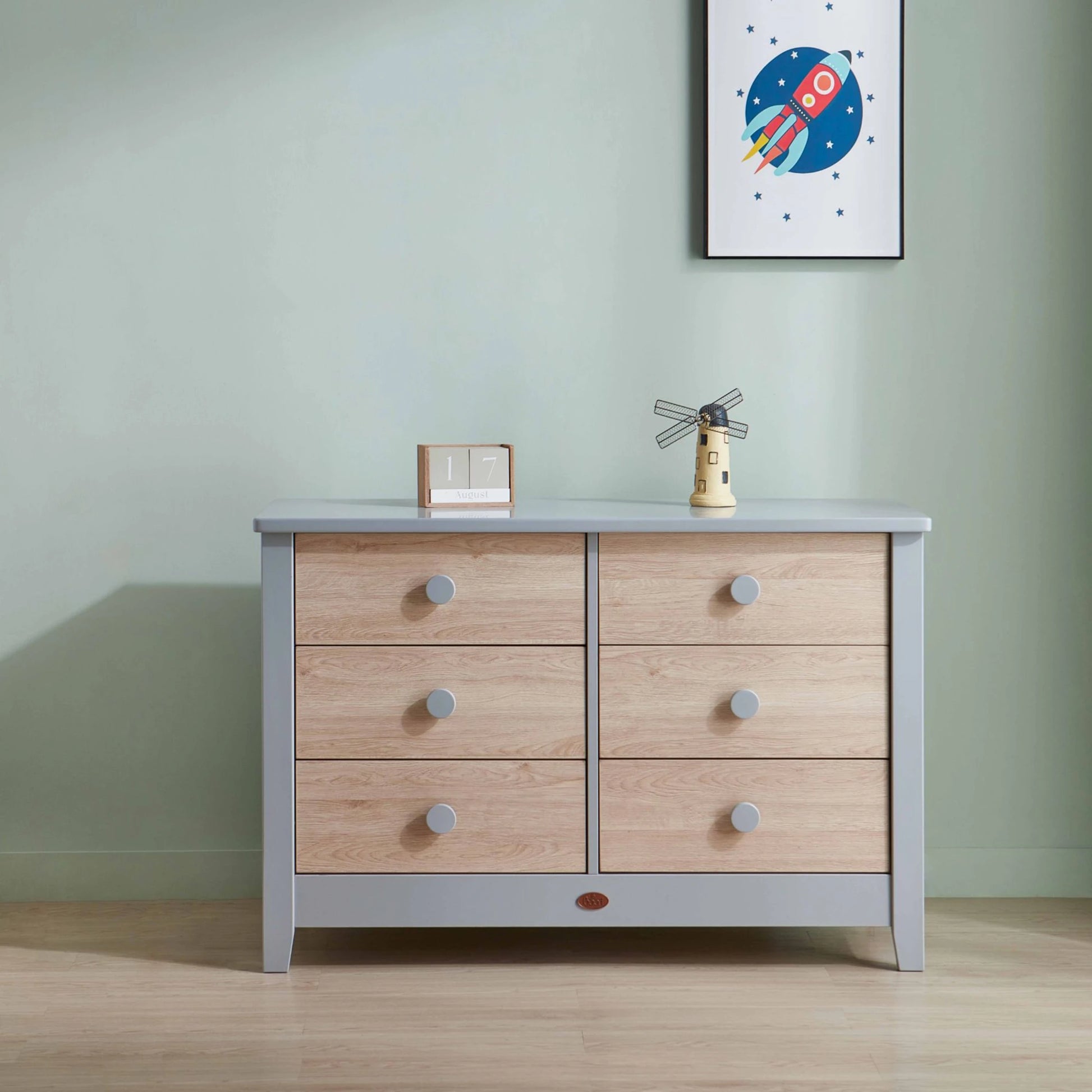 Boori Universal Kids 6 Drawer Chest V23, Pebble