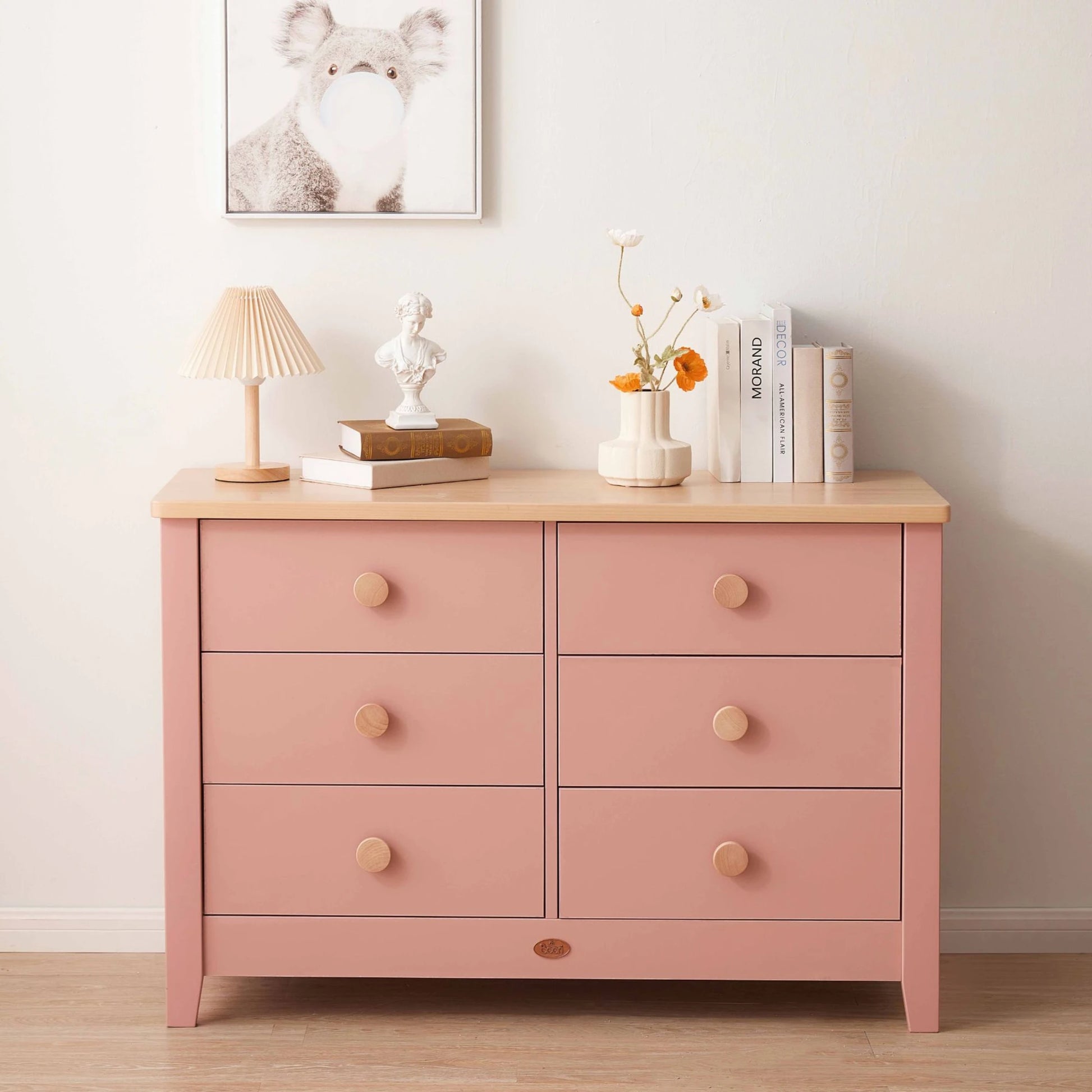 Boori Universal Kids 6 Drawer Chest V23, Cherry