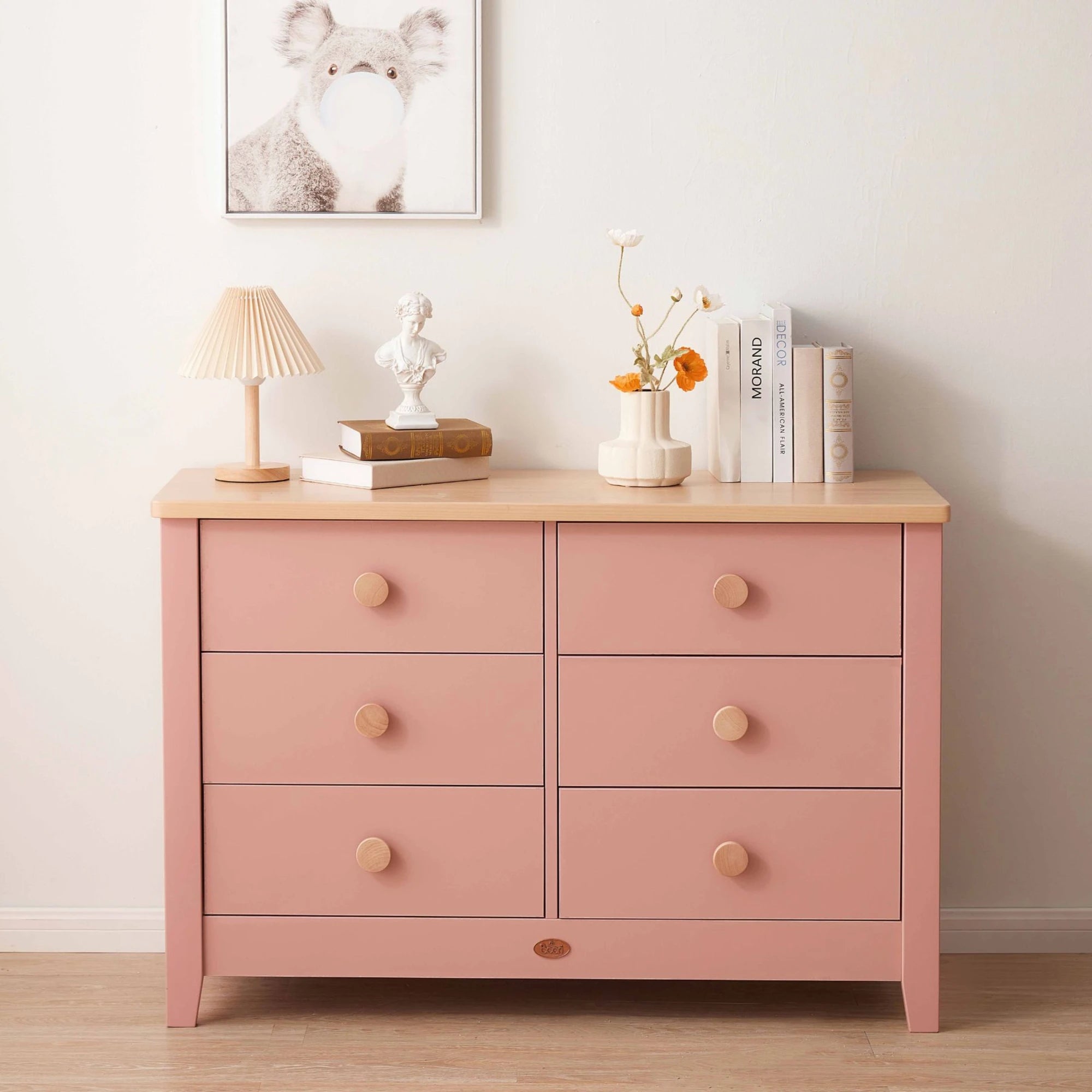Boori Universal Kids 6 Drawer Chest V23, Cherry