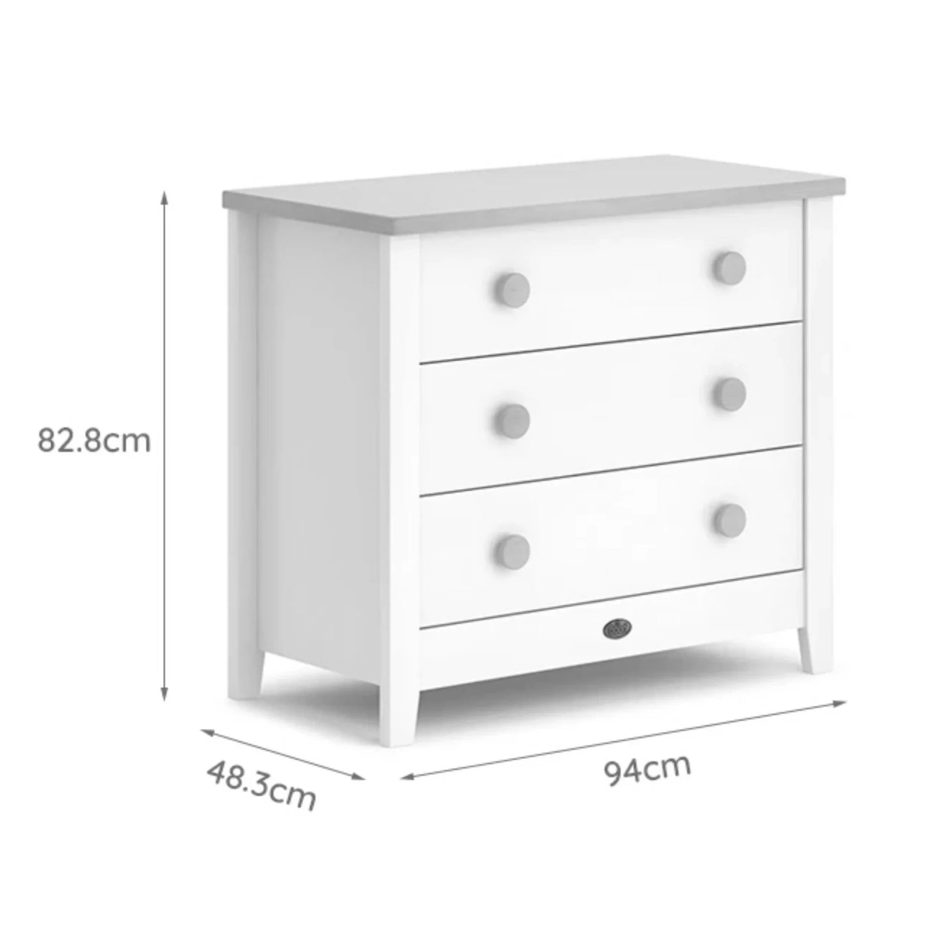 Boori Universal Kids 3 Drawer Chest V23, Pebble