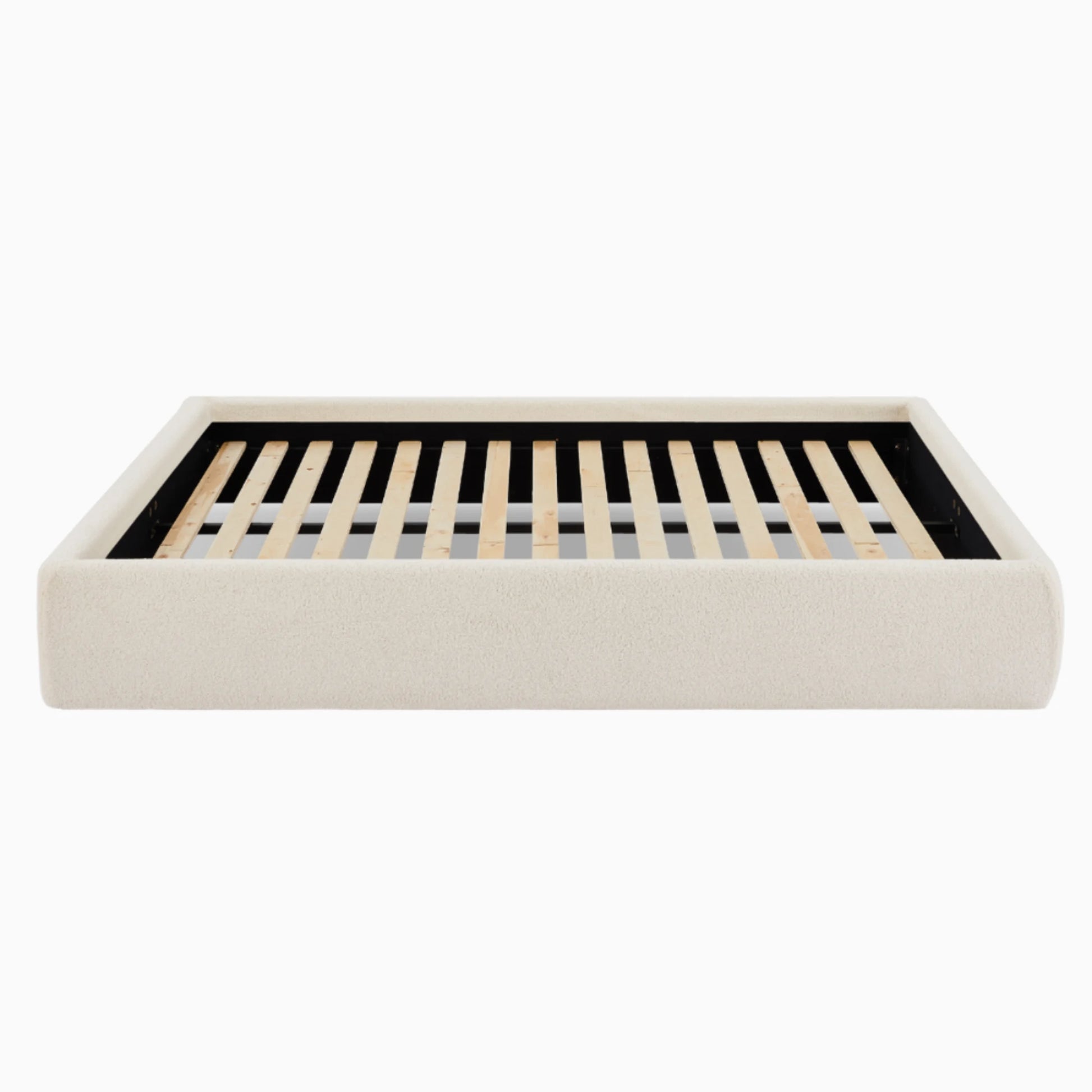 Lifely Felix Fabric Bed Base, Off-White