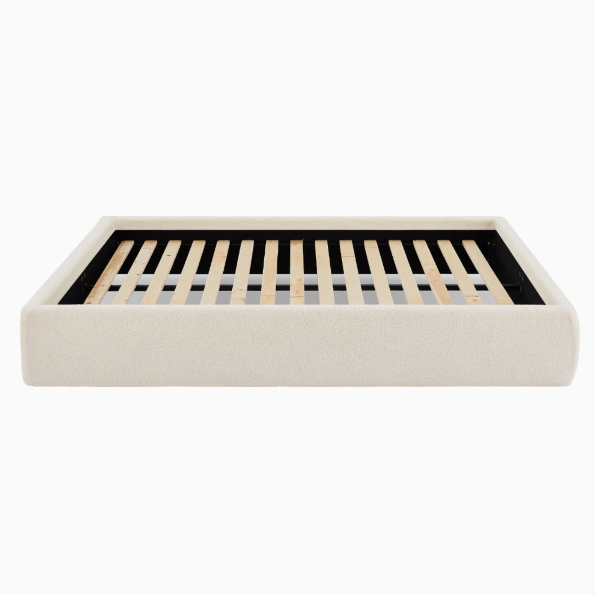 Lifely Felix Fabric Bed Base, Off-White