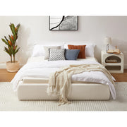 Lifely Felix Fabric Bed Base, Off-White