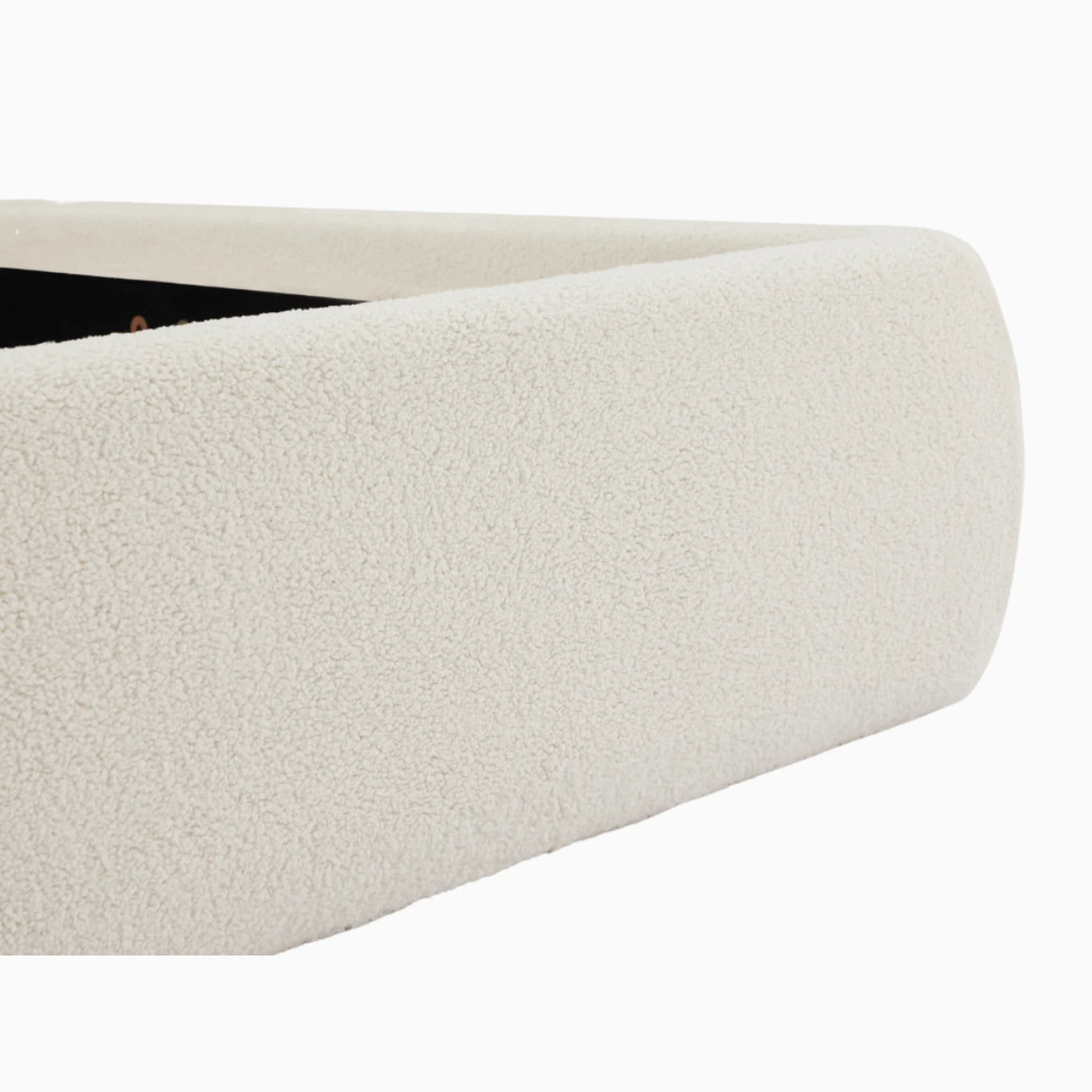 Lifely Felix Fabric Bed Base, Off-White