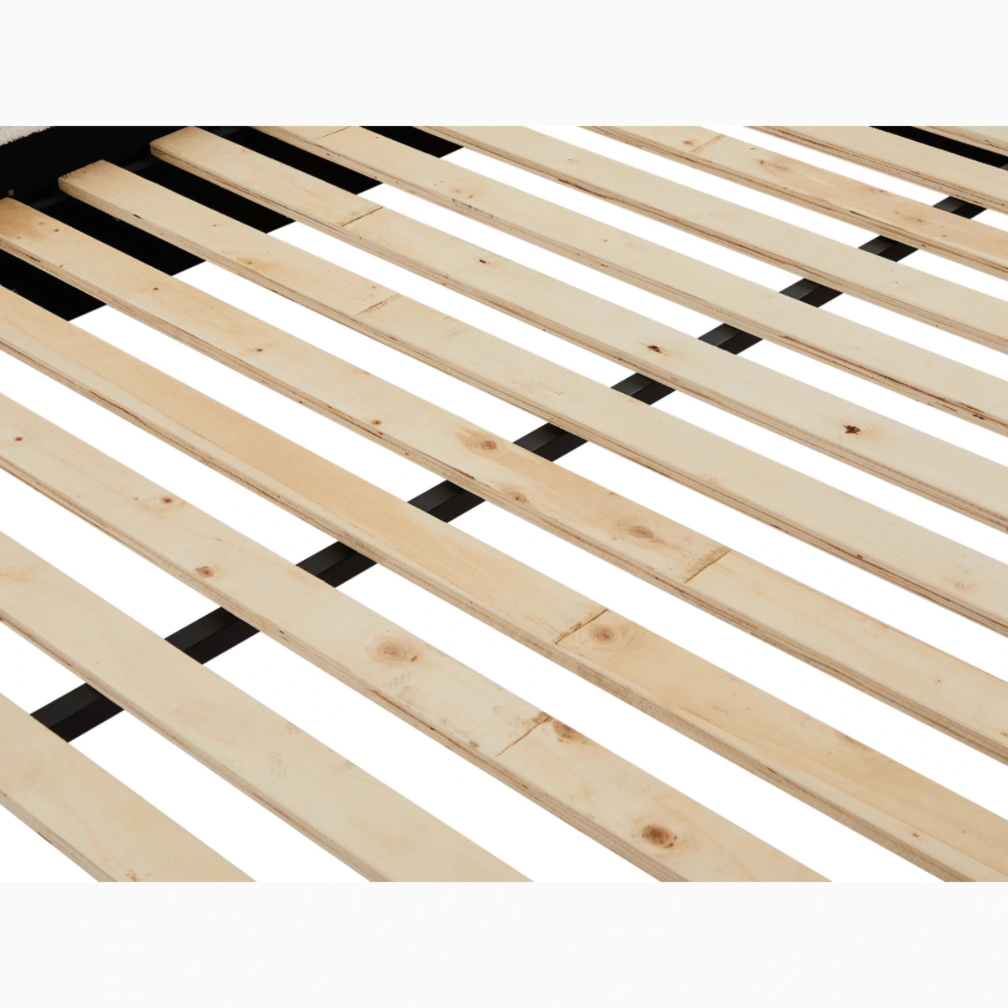 Lifely Felix Fabric Bed Base, Off-White