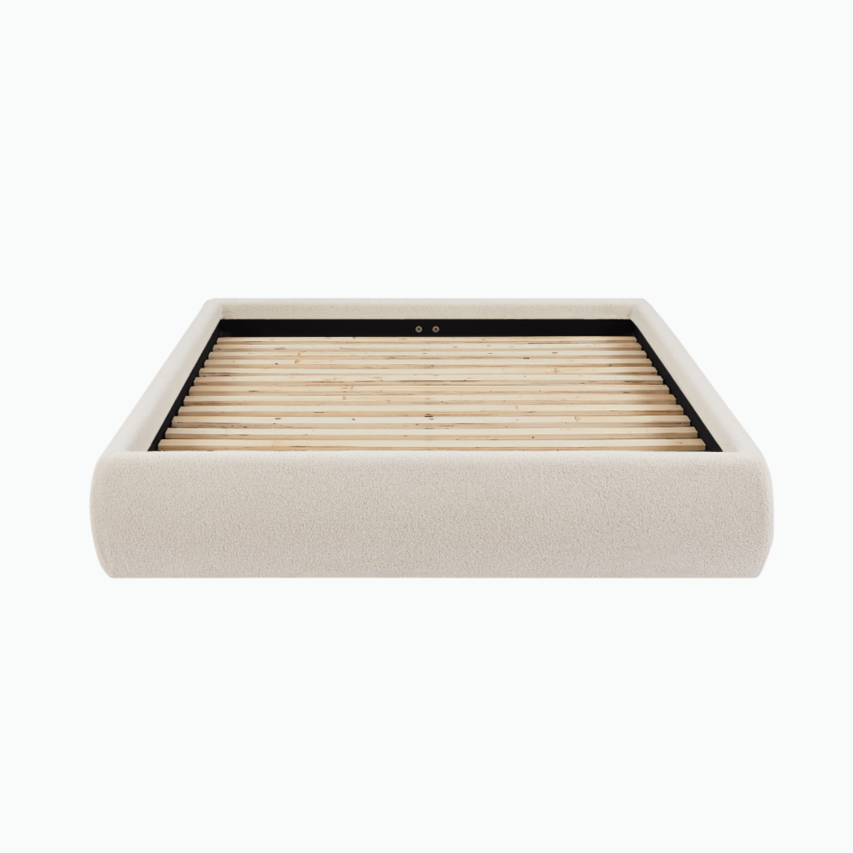 Lifely Felix Fabric Bed Base, Off-White