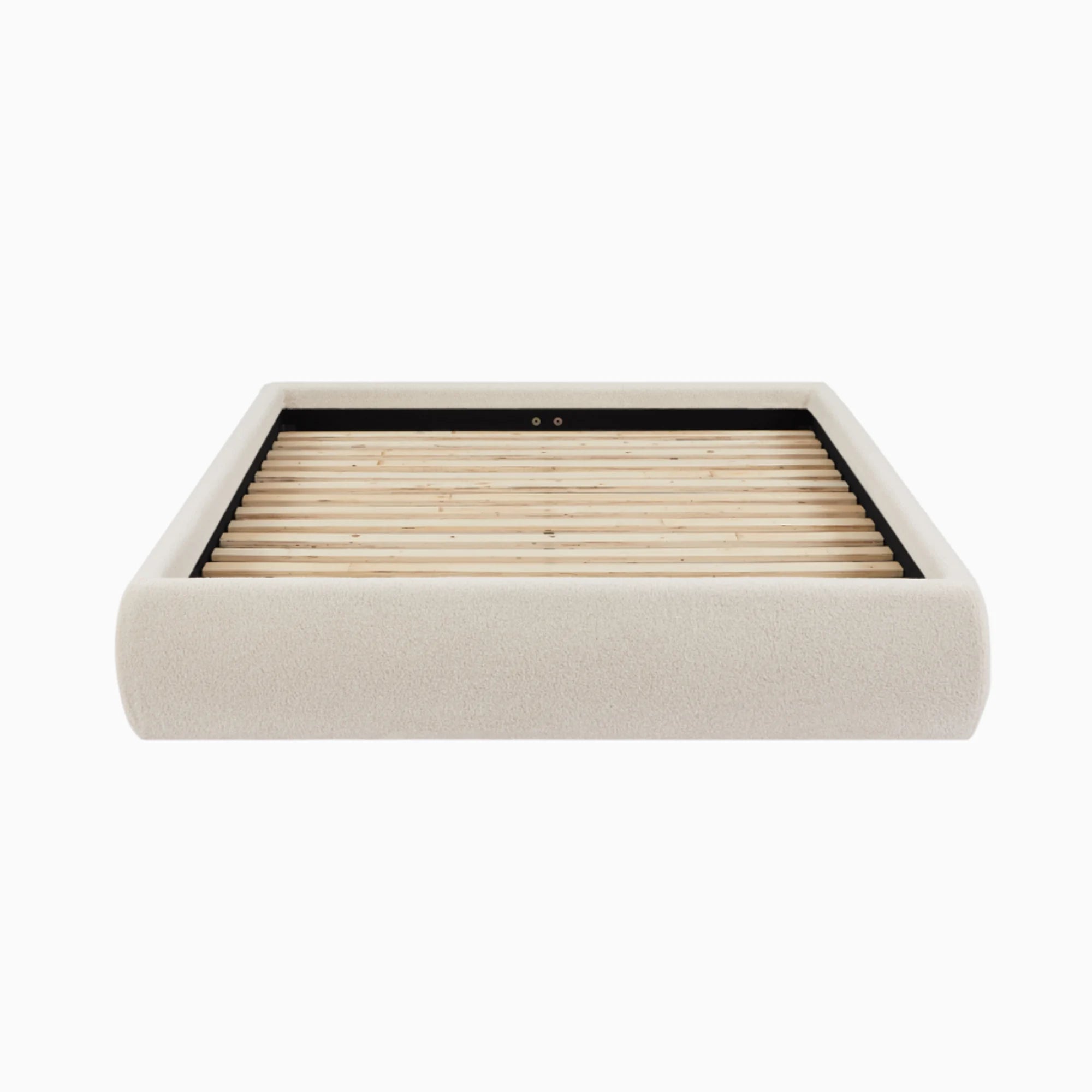 Lifely Felix Fabric Bed Base, Off-White