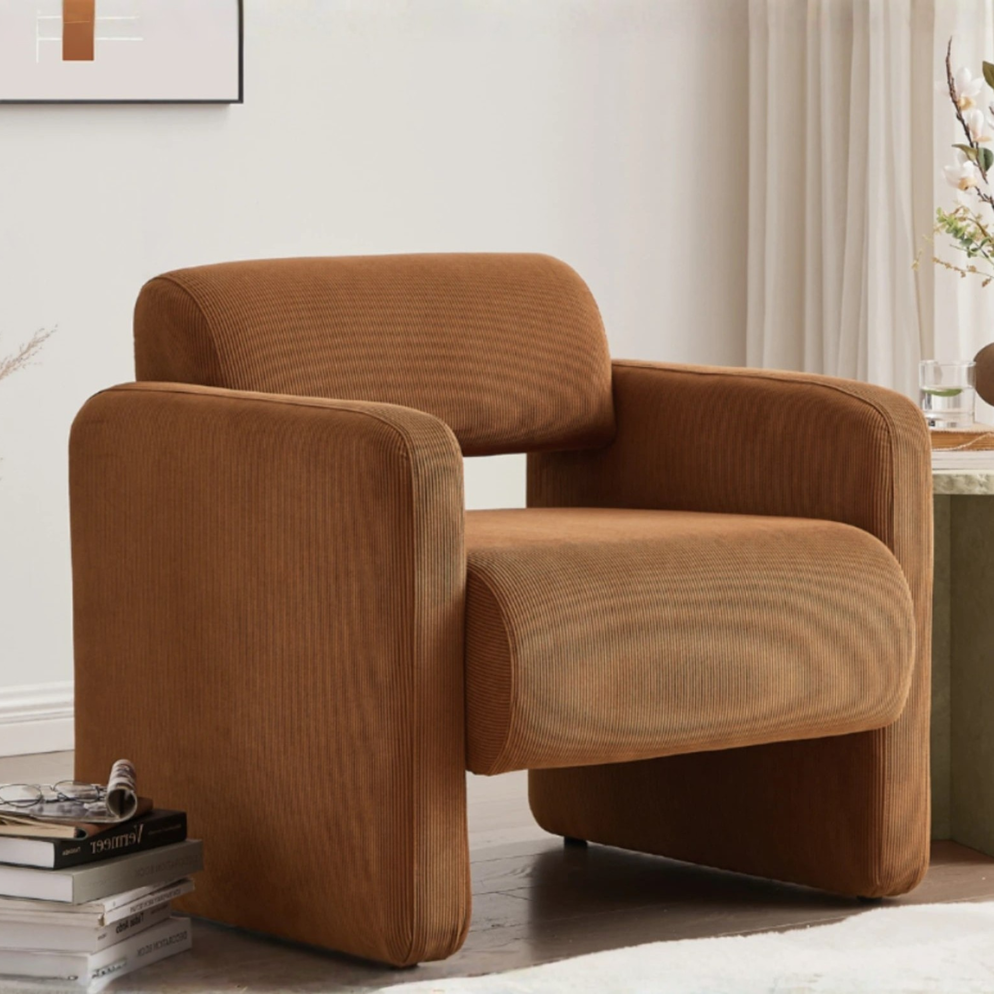 Lifely Lorraine Armchair, Brown