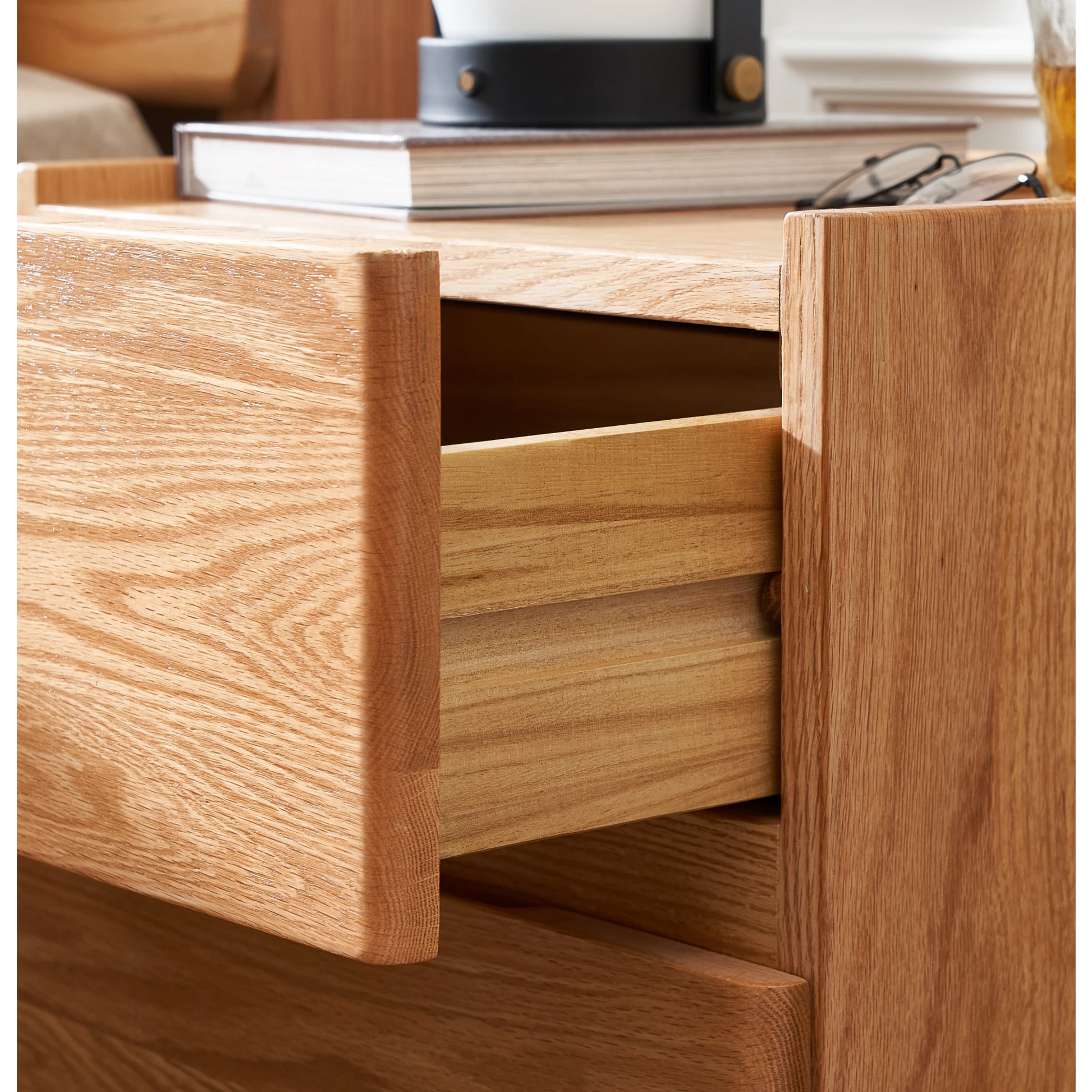 Solidwood Bailey 2-Drawer Bedside Table
