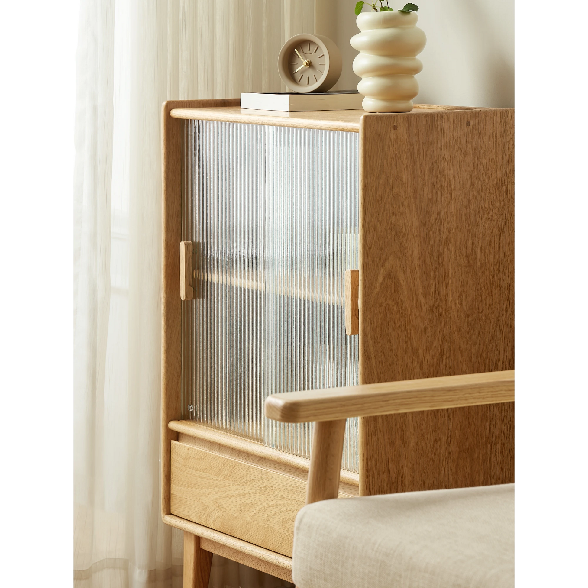 Solidwood Bailey Storage Cabinet with Drawer