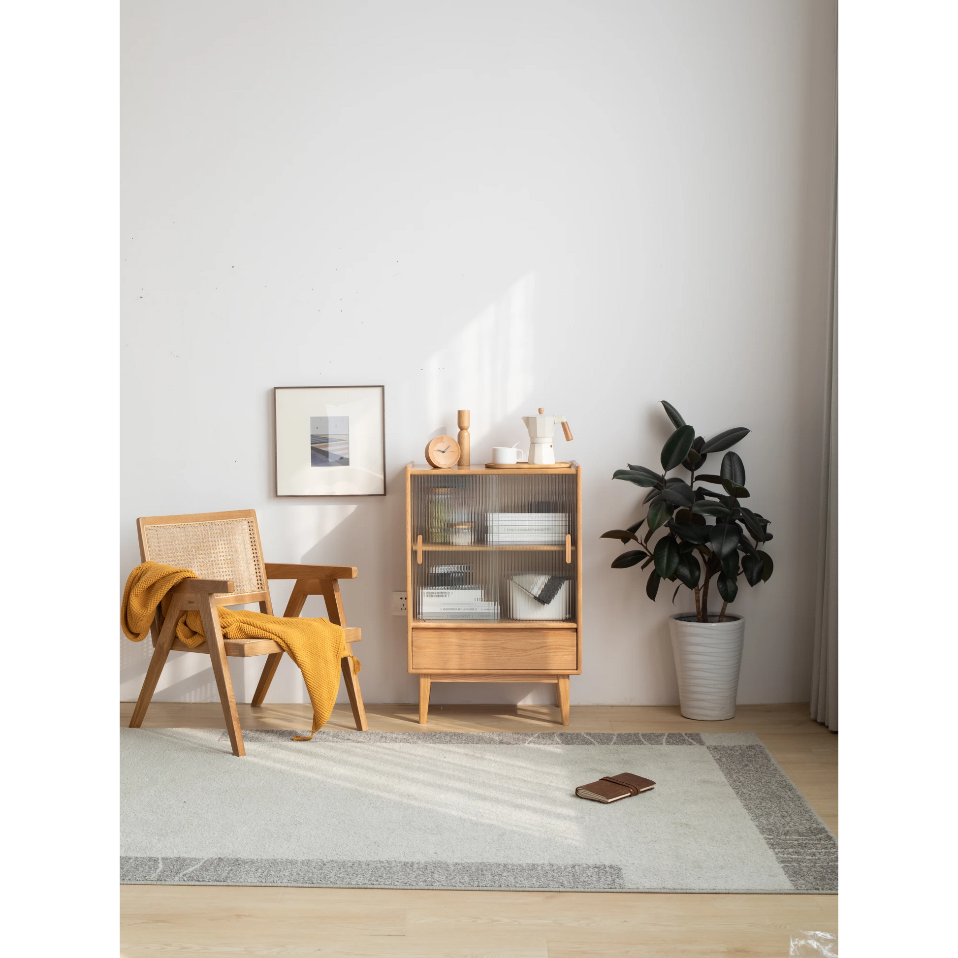 Solidwood Bailey Storage Cabinet with Drawer