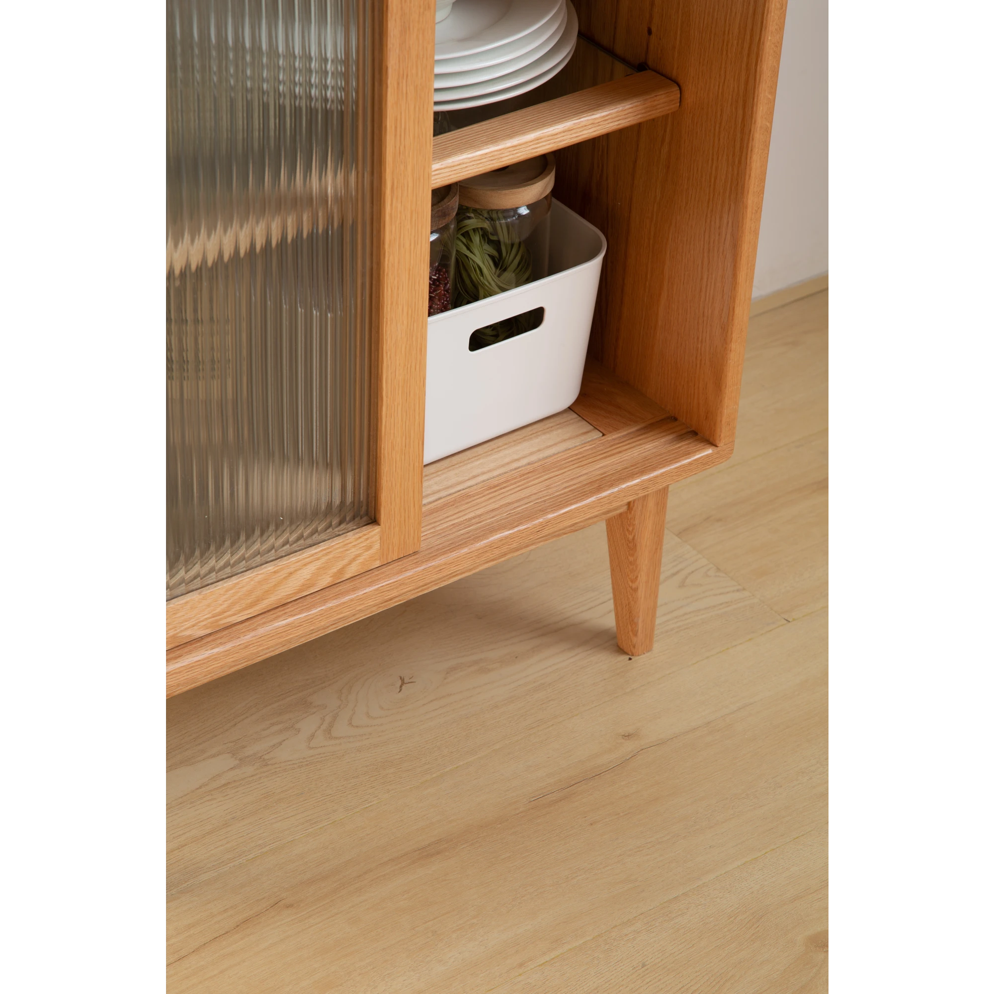 Solidwood Bailey Sideboard, 60x38x90CM, Natural Wood