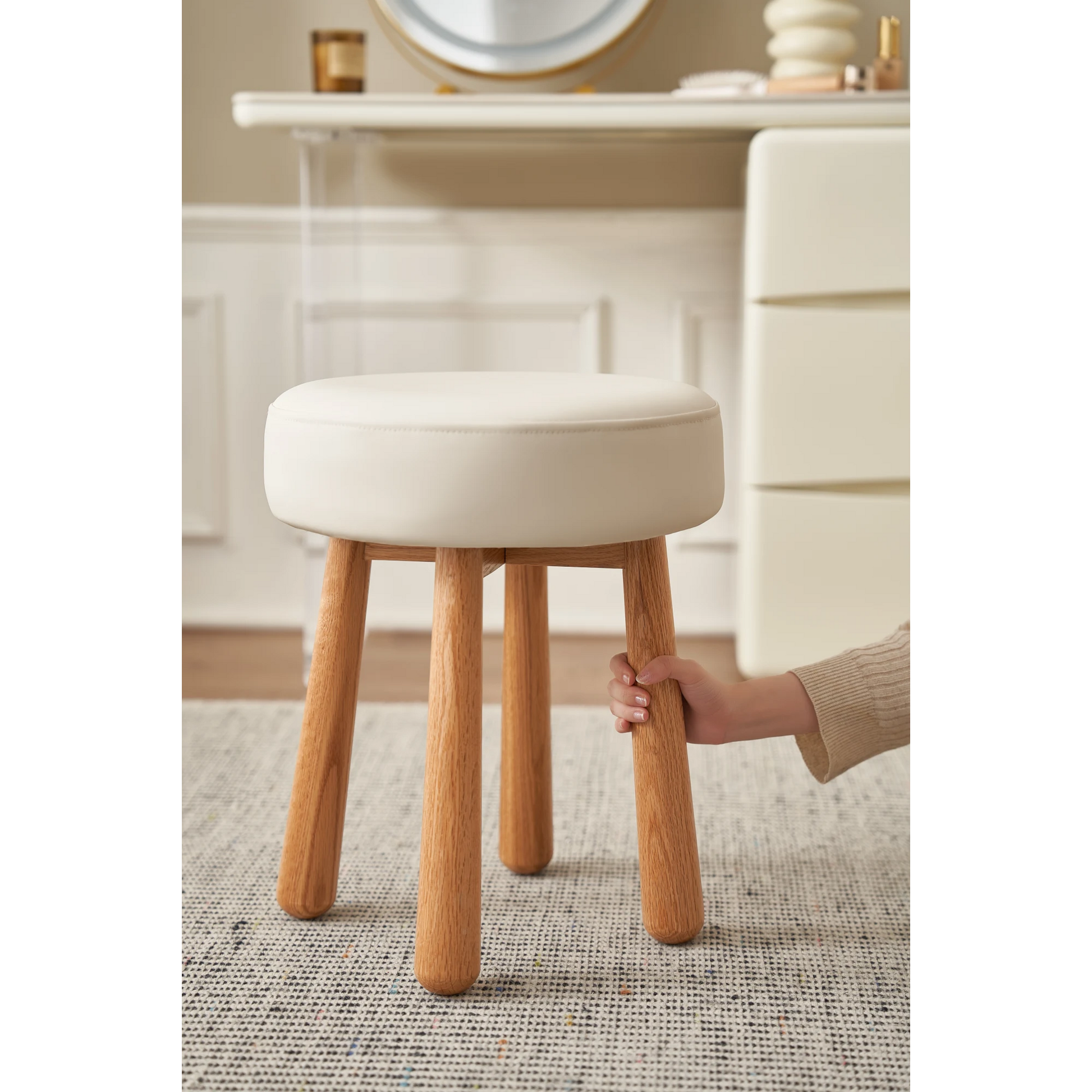 Solidwood Dolce Dressing Table Stool