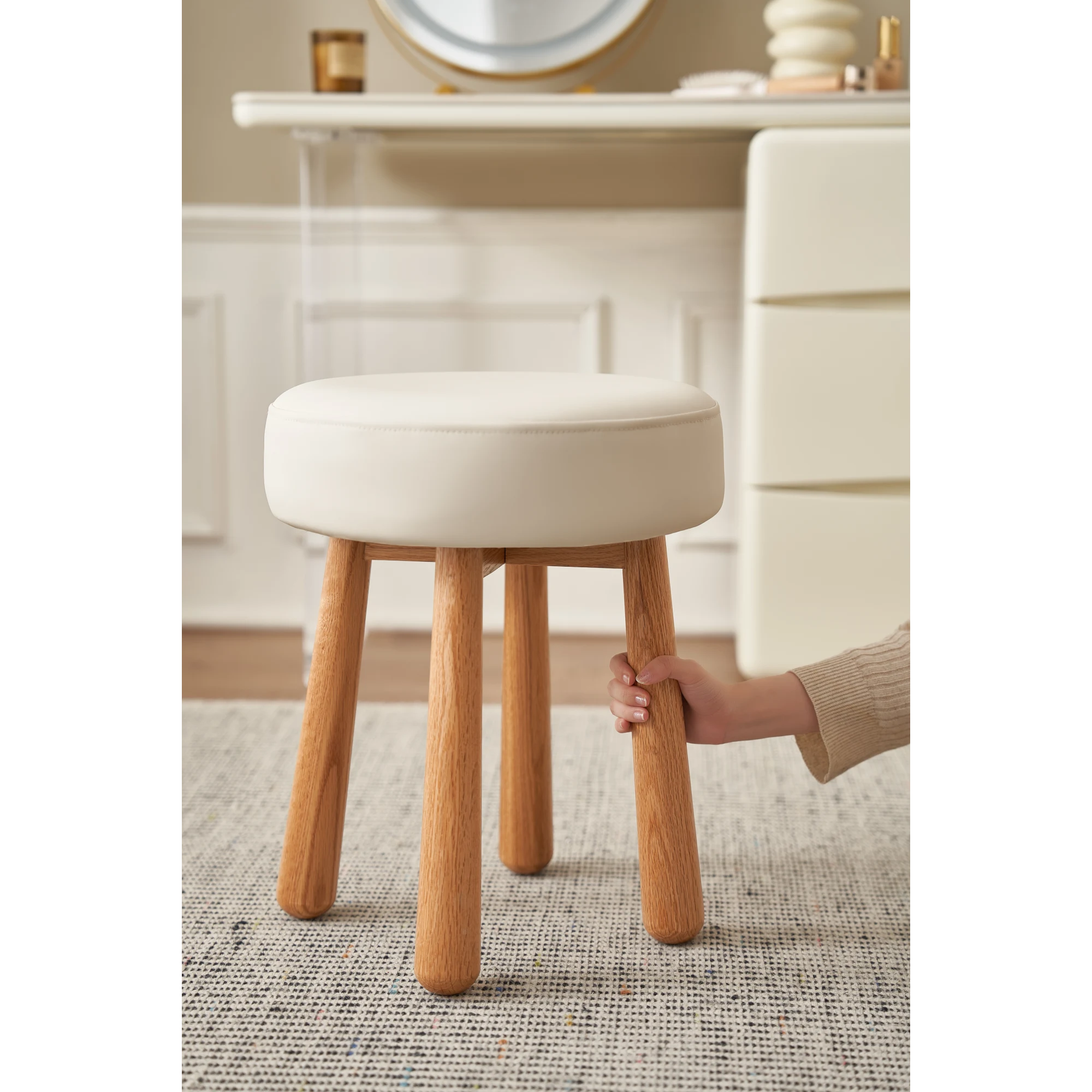 Solidwood Dolce Dressing Table Stool