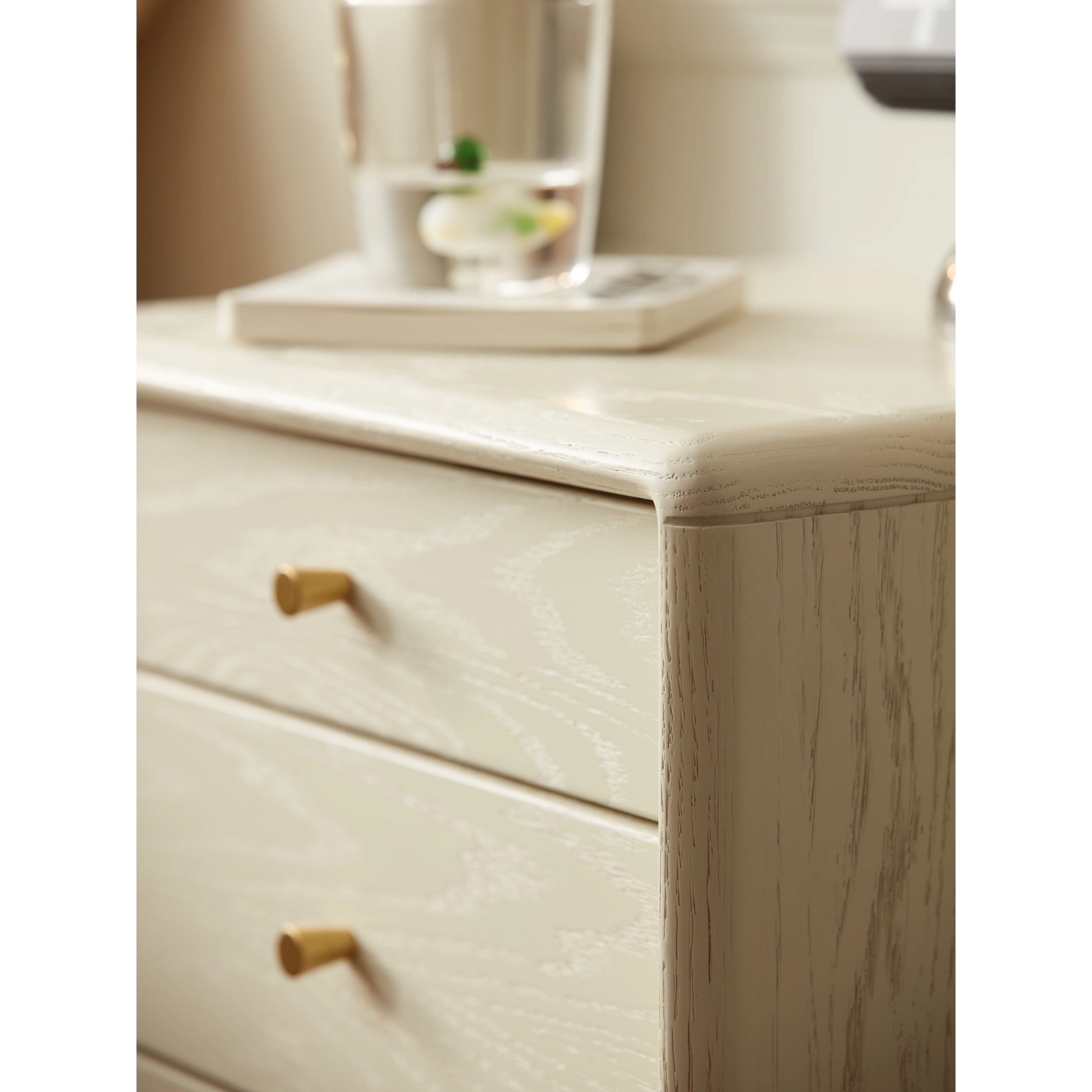 Solidwood Dolce 3-Drawer Bedside Table