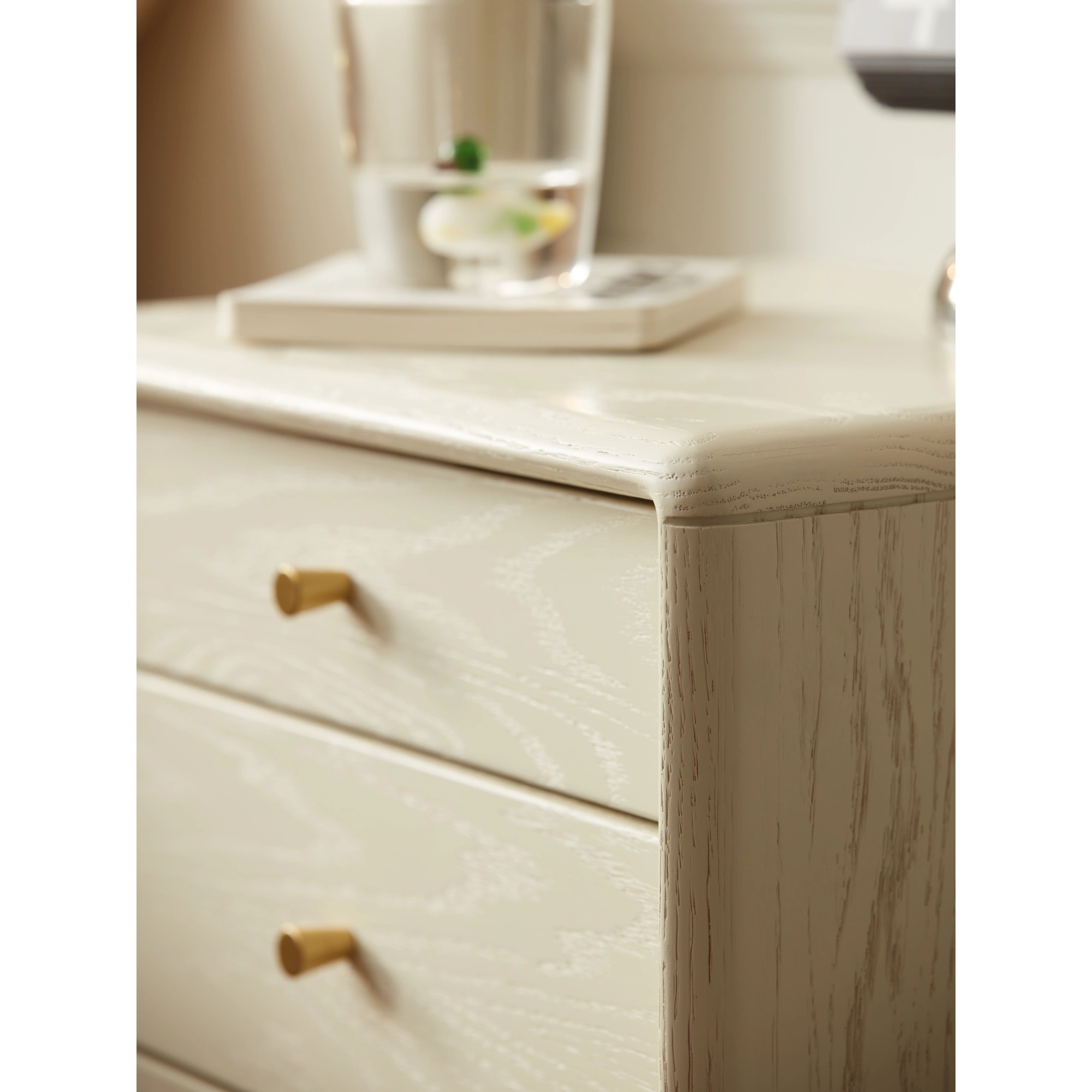 Solidwood Dolce 3-Drawer Bedside Table