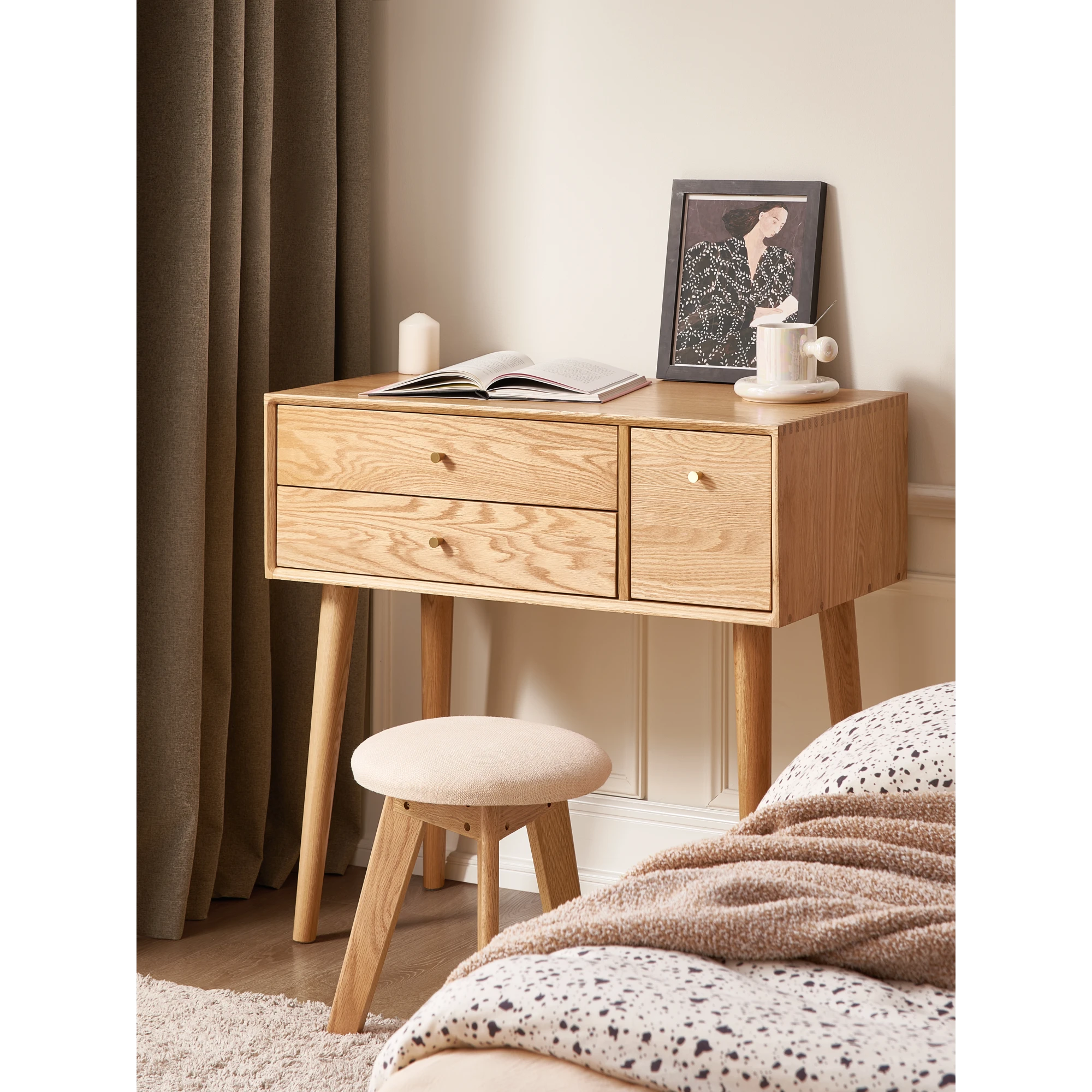 Solidwood Fuji Dressing Table, 95cm