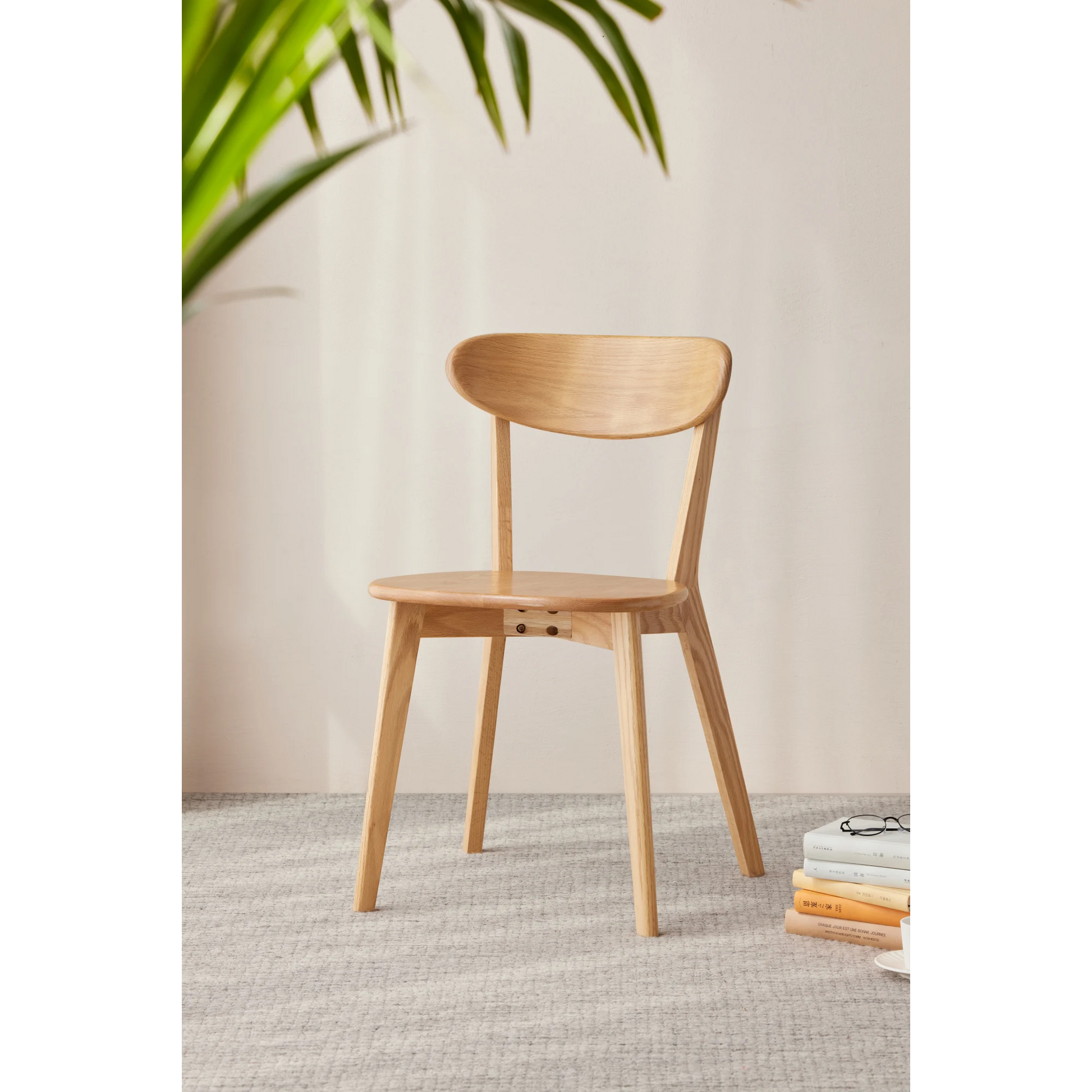 Solidwood Kano Foldable Dining Table with 2 Chairs and 2 Stools