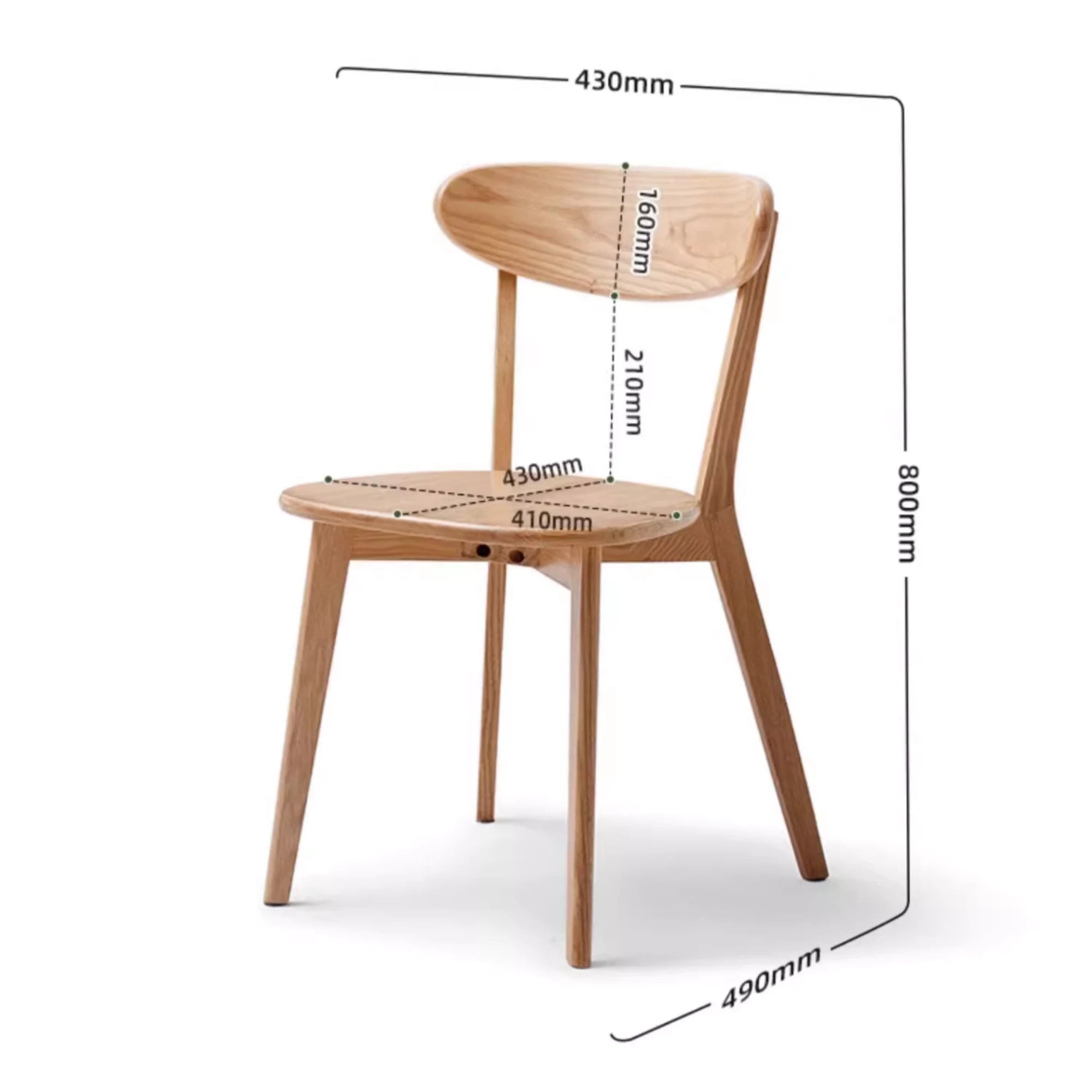 Solidwood Kano Dining Chair, Set of 2