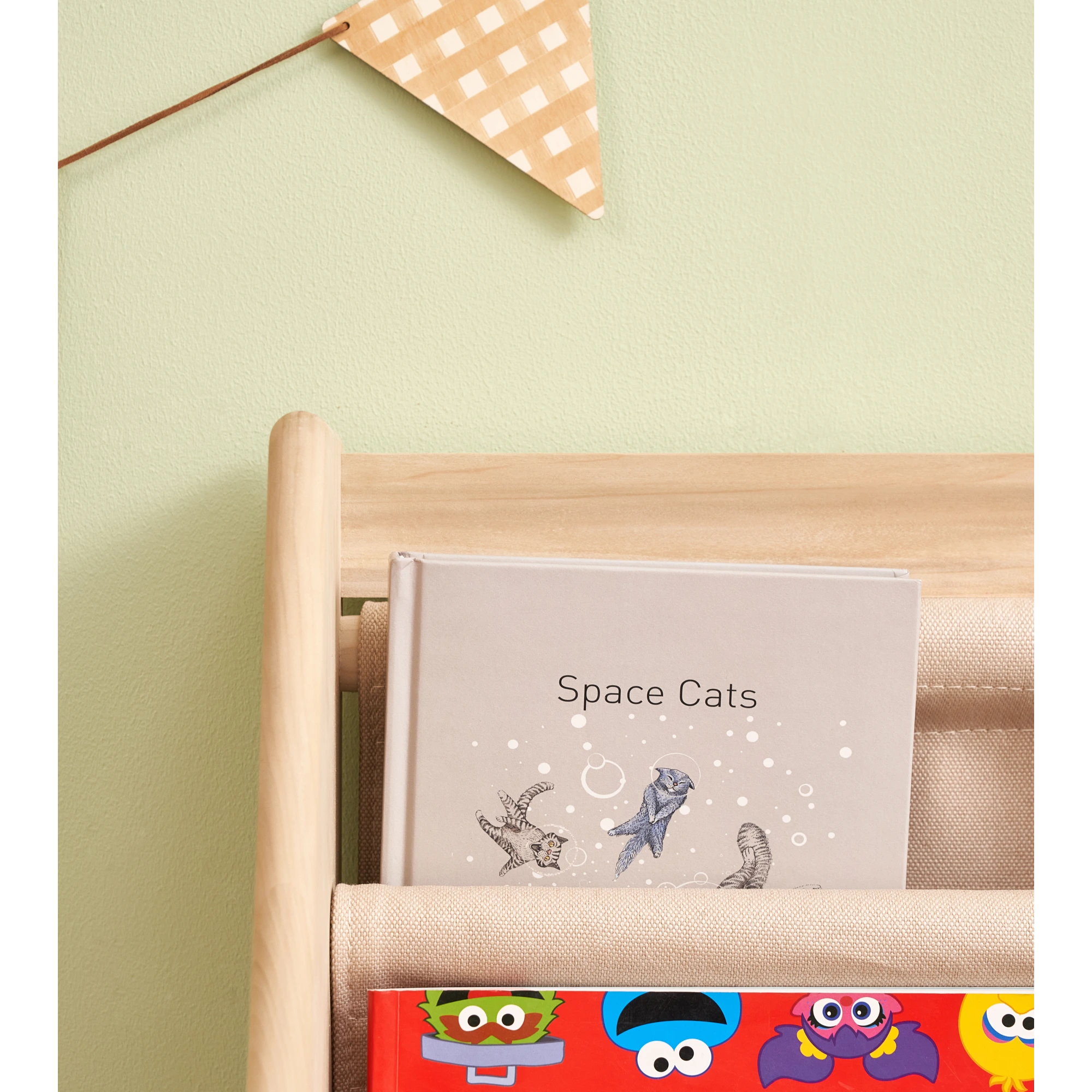 Solidwood Mio Kids Bookshelf + Toy Storage Combination with 2 Drawers, Set of 3