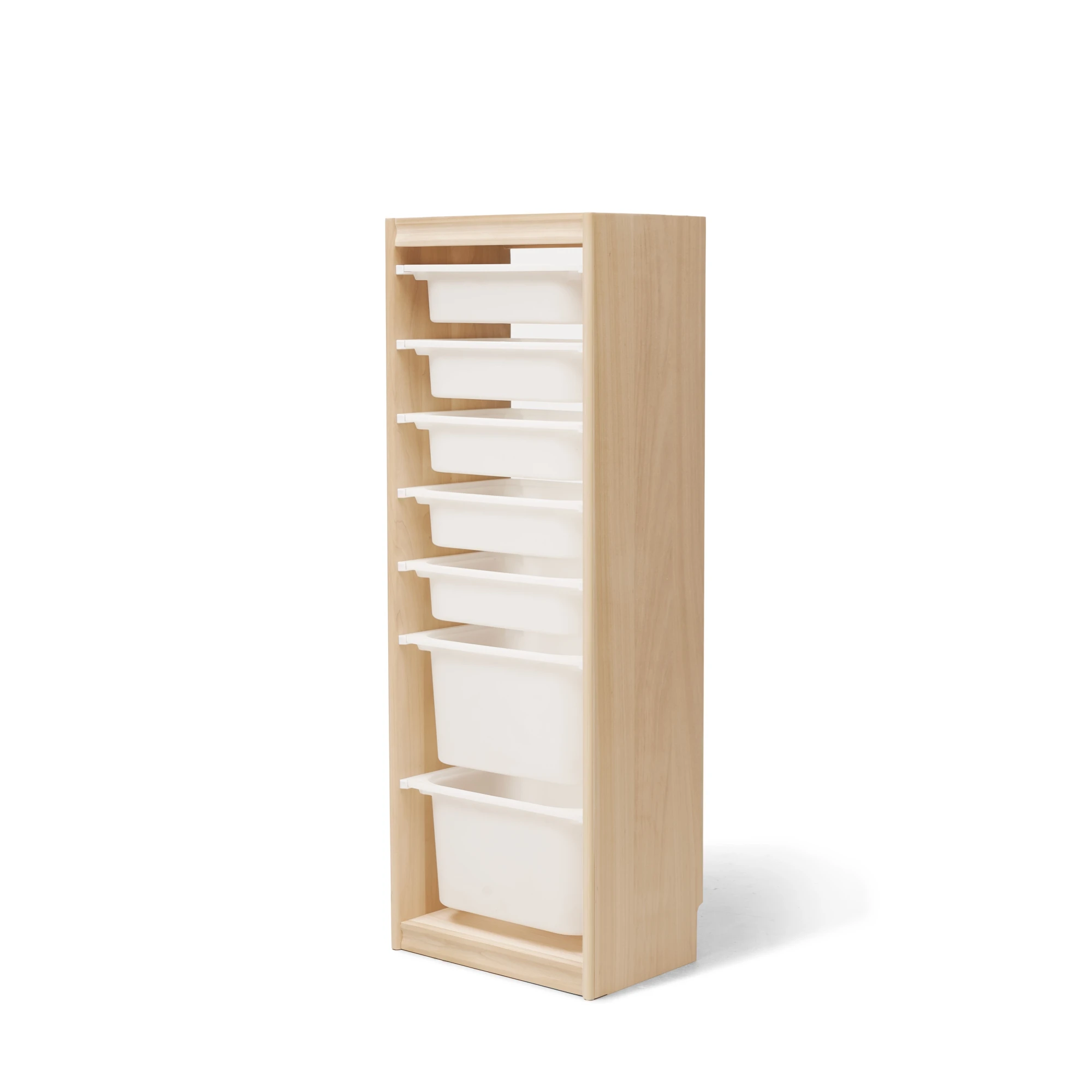 Solidwood Mio Kids Bookshelf + Toy Storage Combination with 2 Drawers, Set of 3