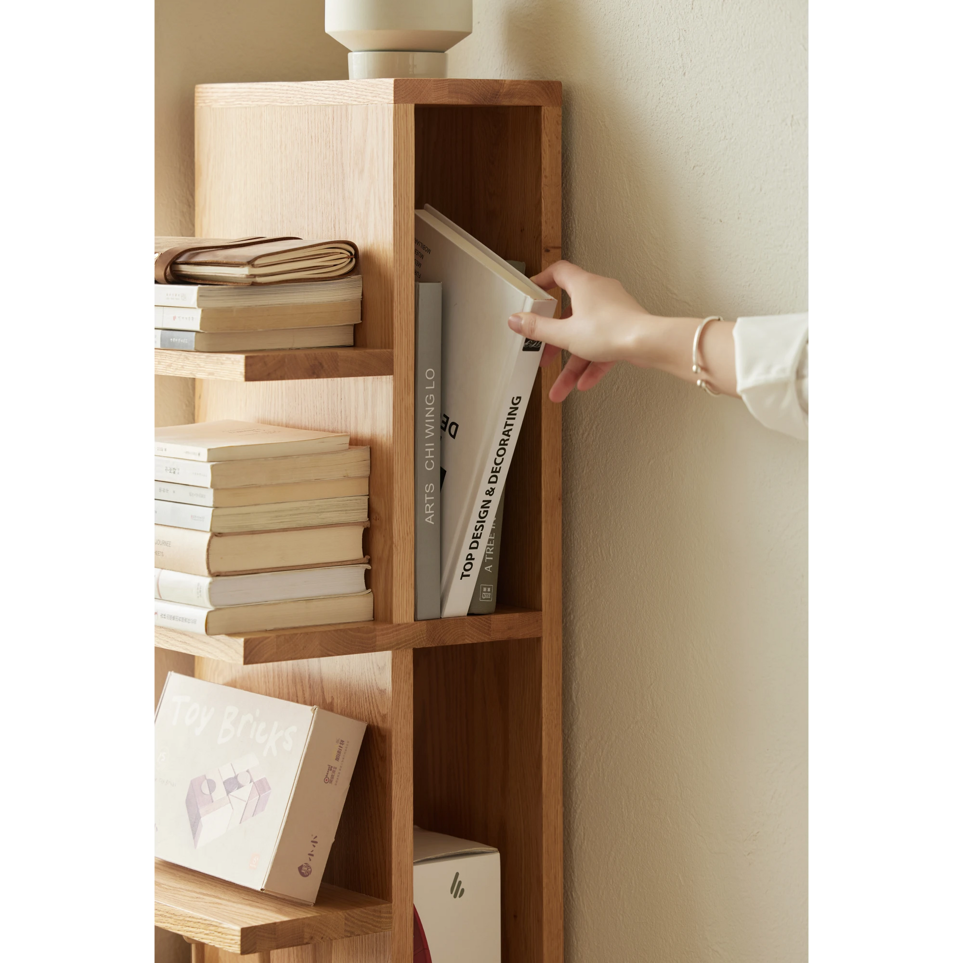 Solidwood Fuji 6-Tier Bookshelf