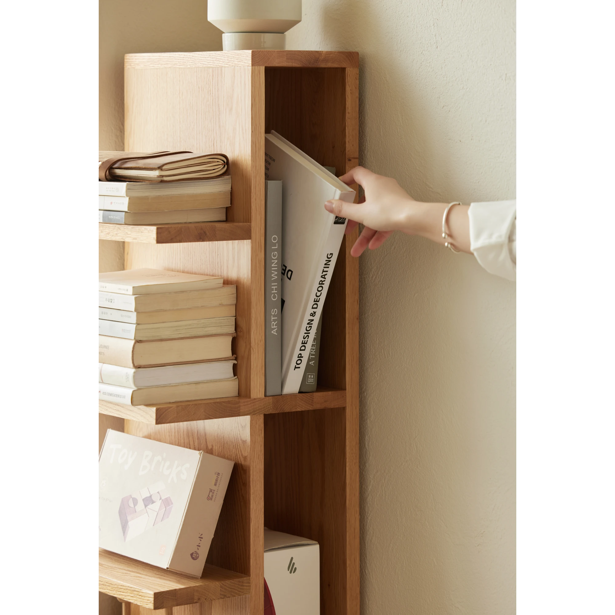 Solidwood Fuji 6-Tier Bookshelf