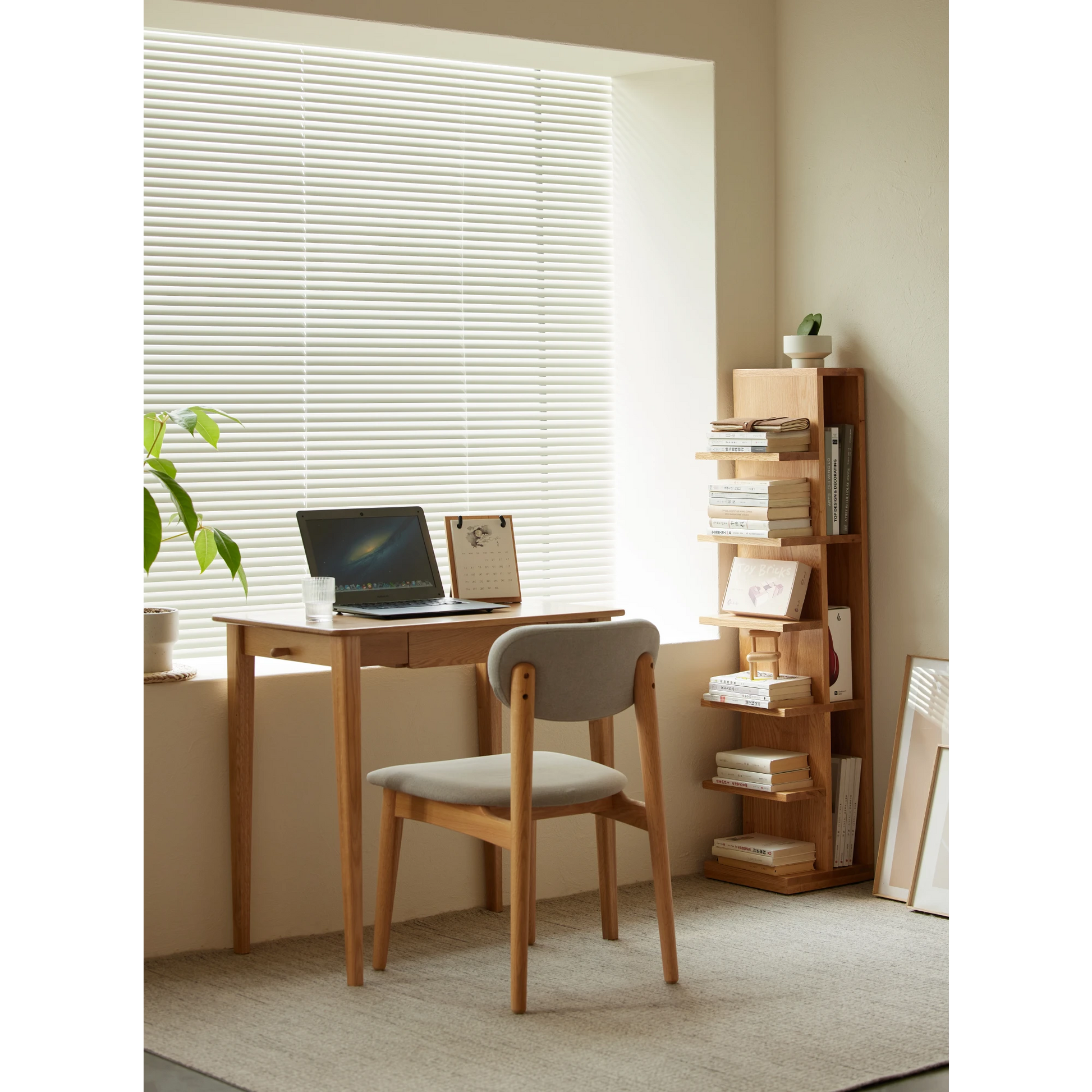 Solidwood Fuji 6-Tier Bookshelf