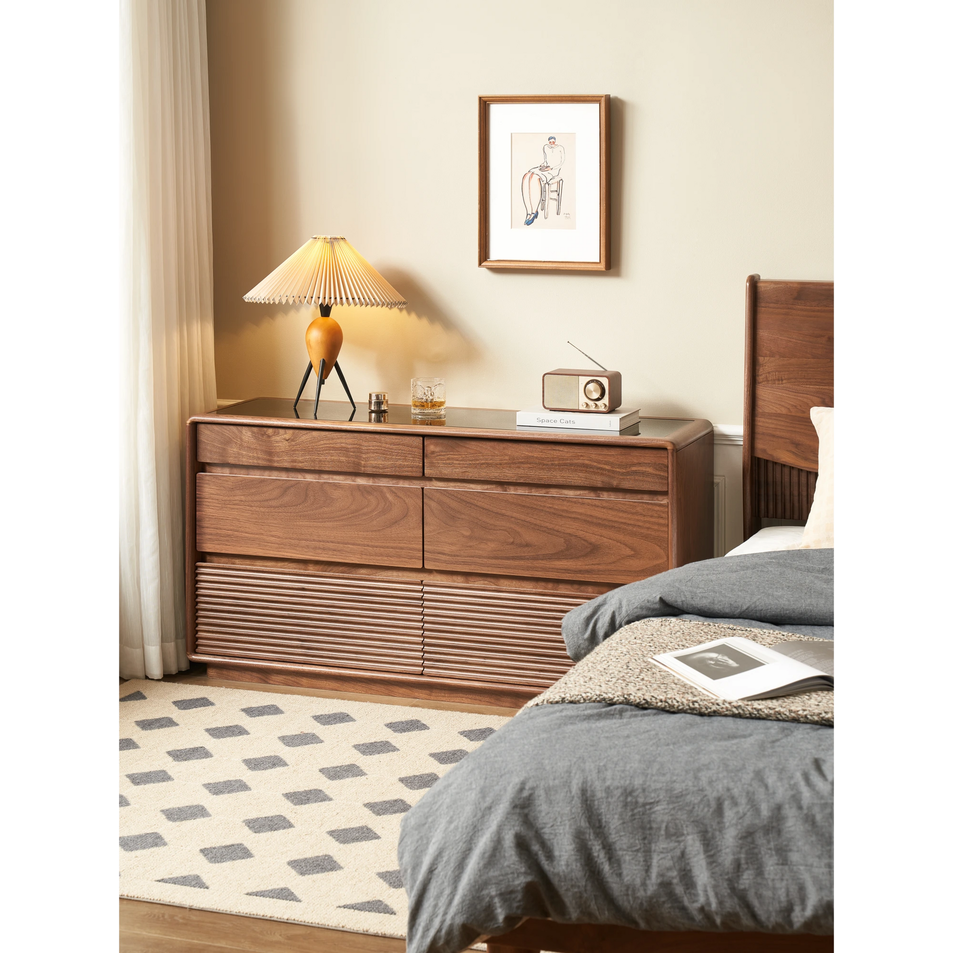 Solidwood Luxembourg Chest of 6 Drawers