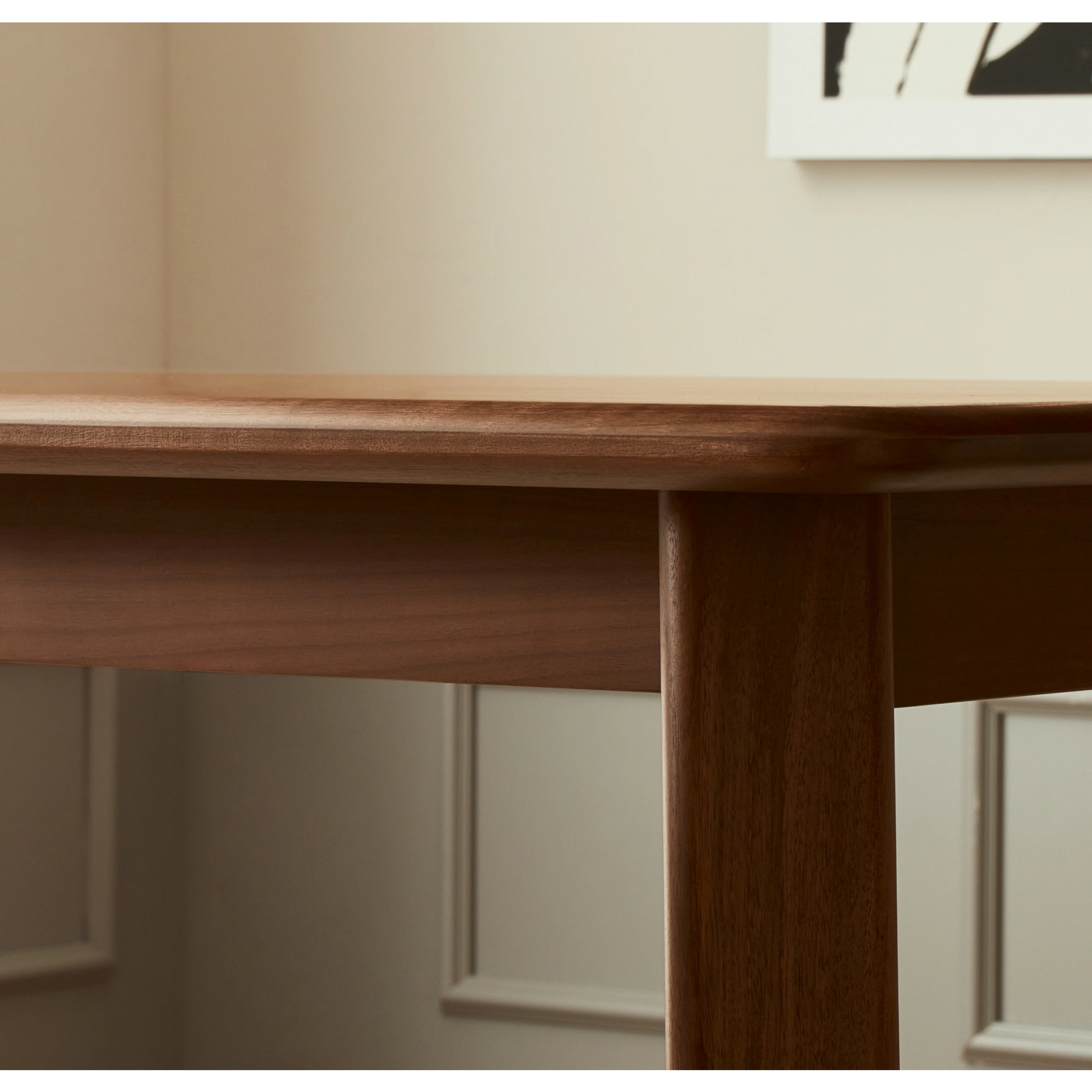 Solidwood Luxembourg Dining Table, Dark Wood