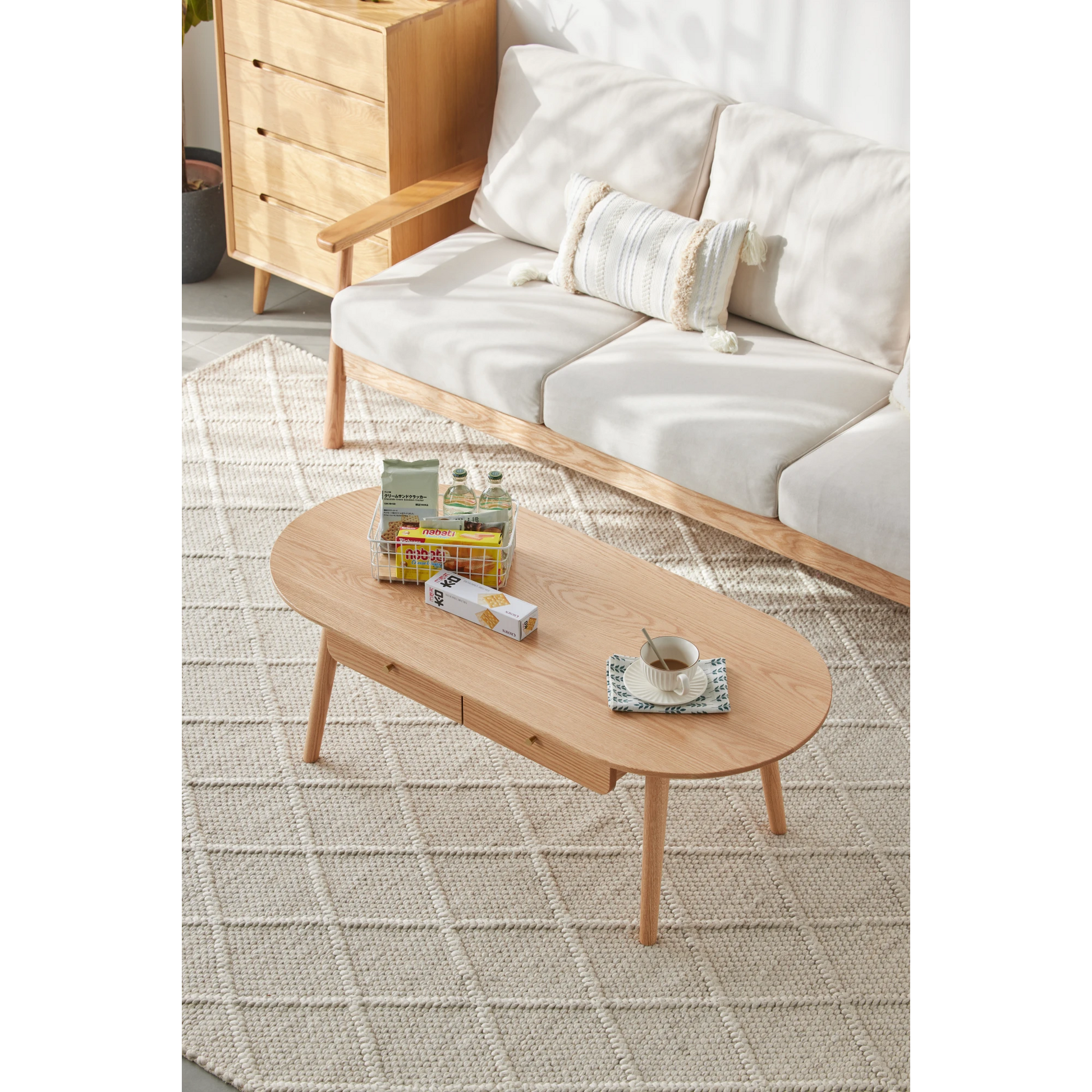 Solidwood Santa Rosa Coffee Table with 2 Drawers