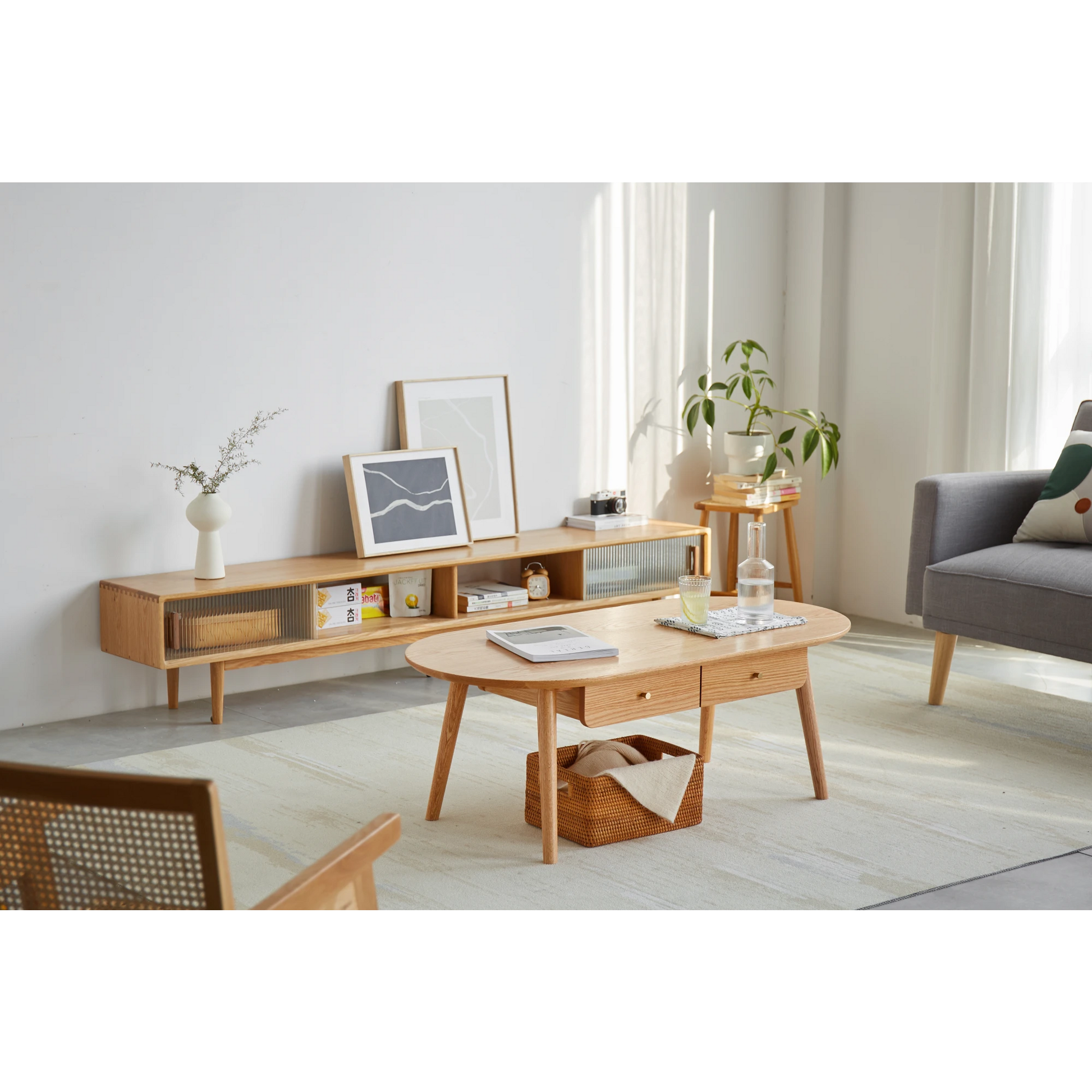 Solidwood Santa Rosa Coffee Table with 2 Drawers