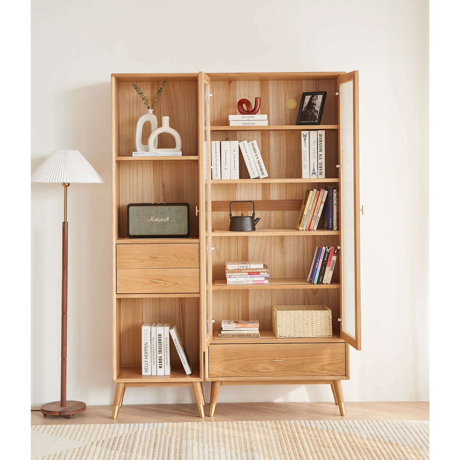 Solidwood Seattle Bookcase, 190cm
