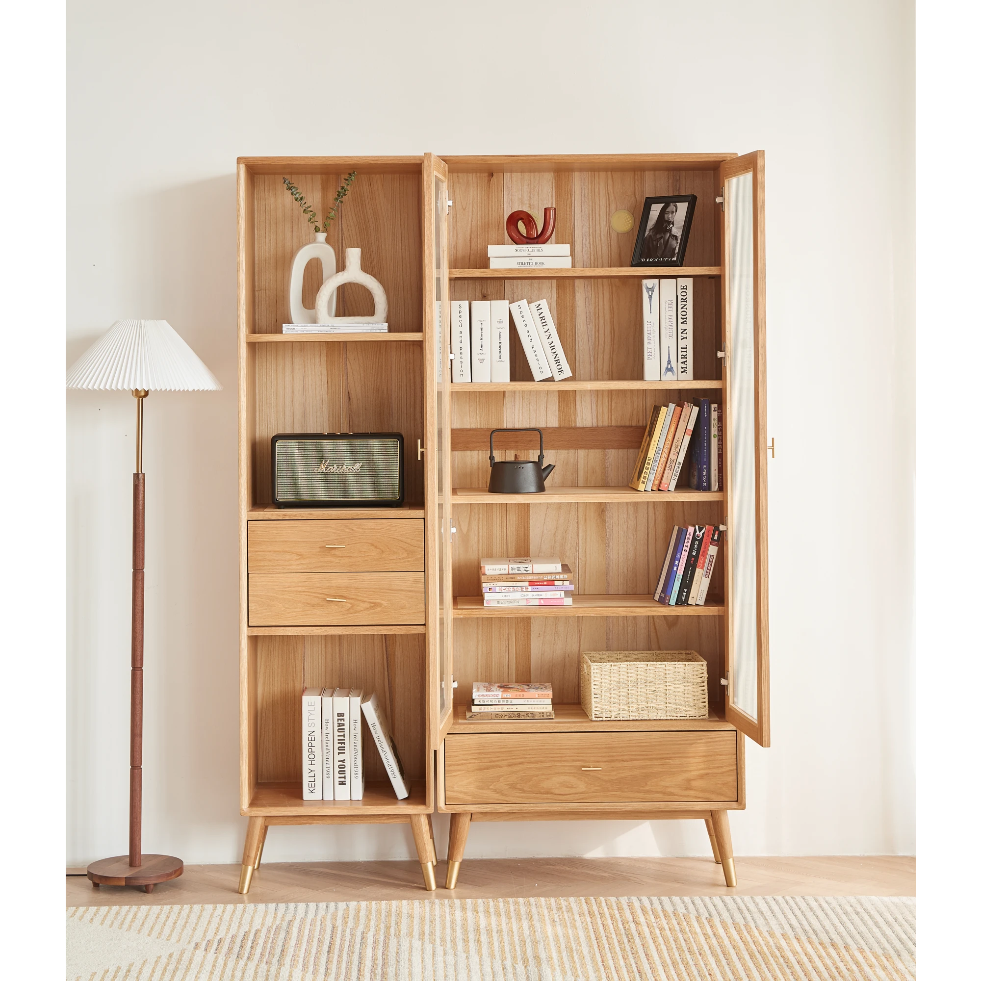 Solidwood Seattle Bookcase, 190cm