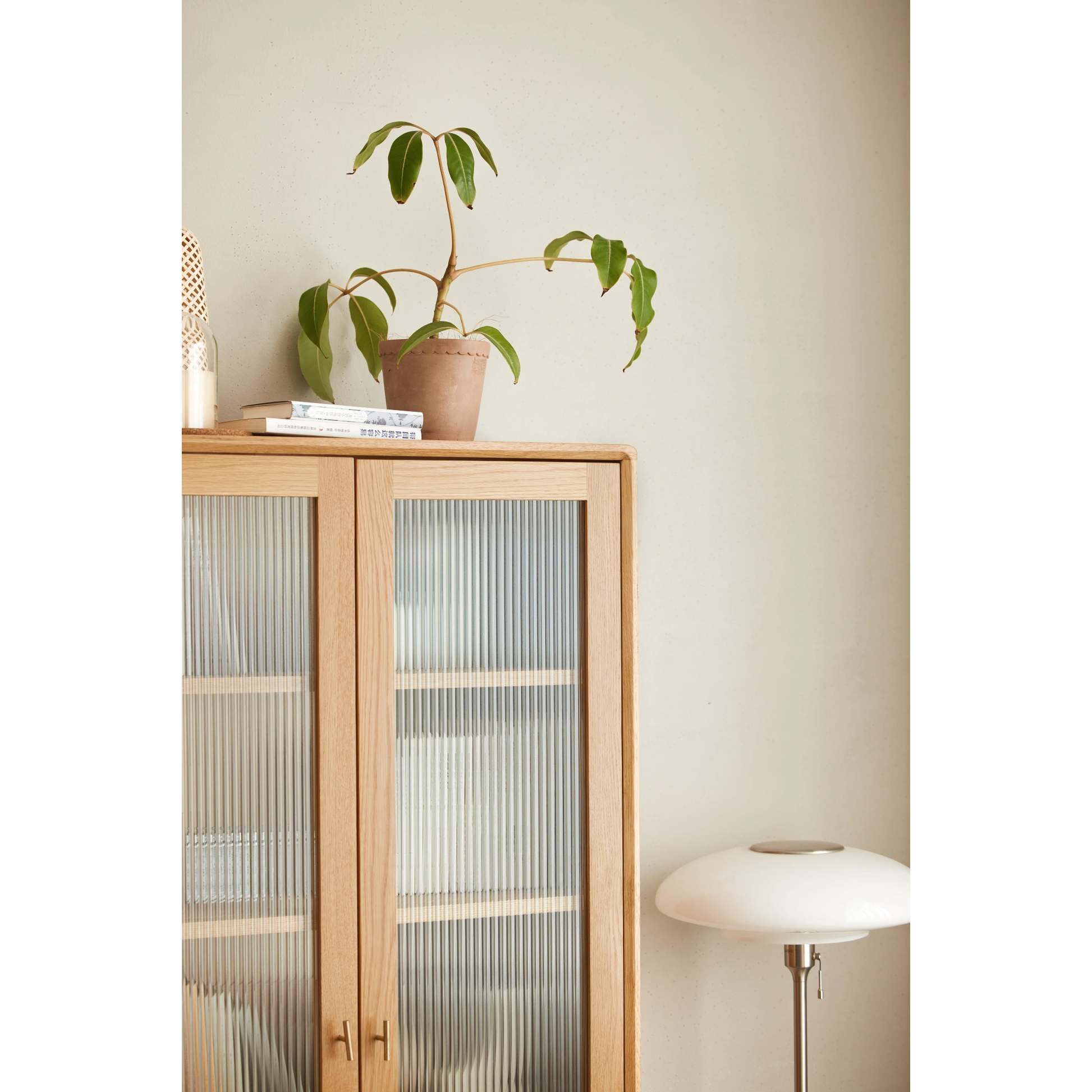 Solidwood Seattle Bookcase with Doors, 190cm