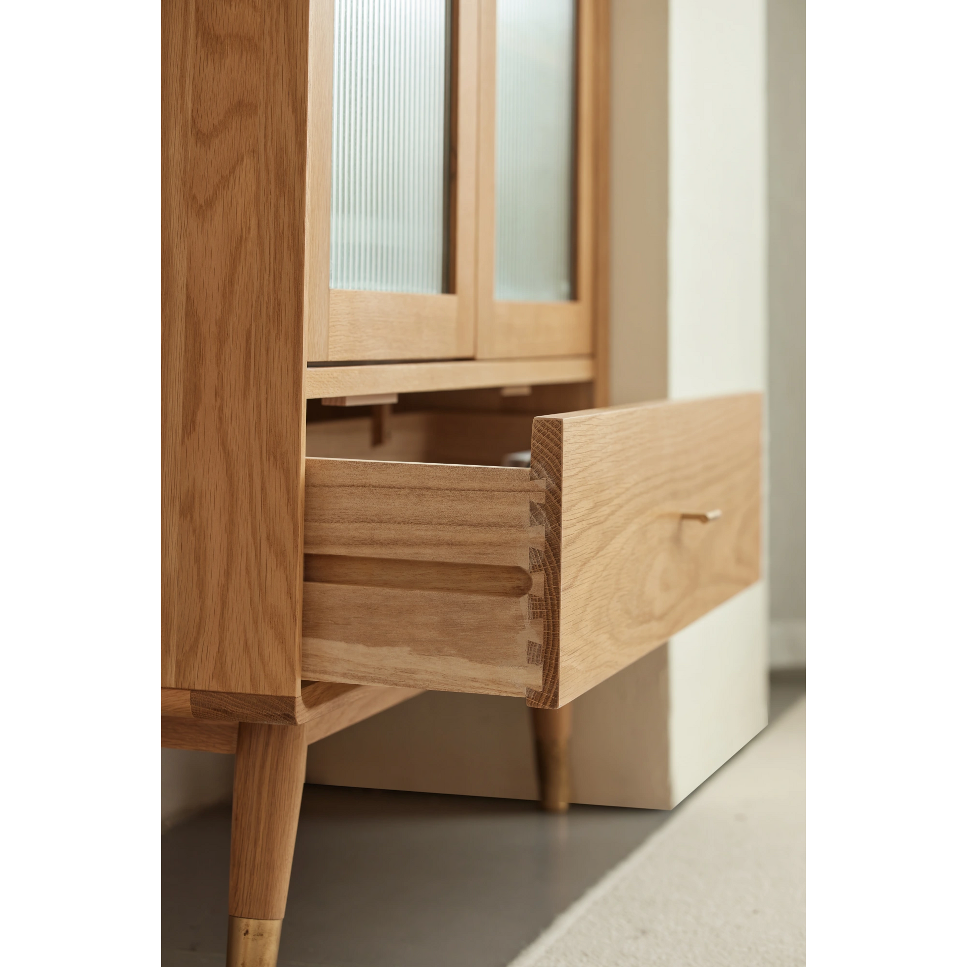 Solidwood Seattle Bookcase with Doors, 190cm