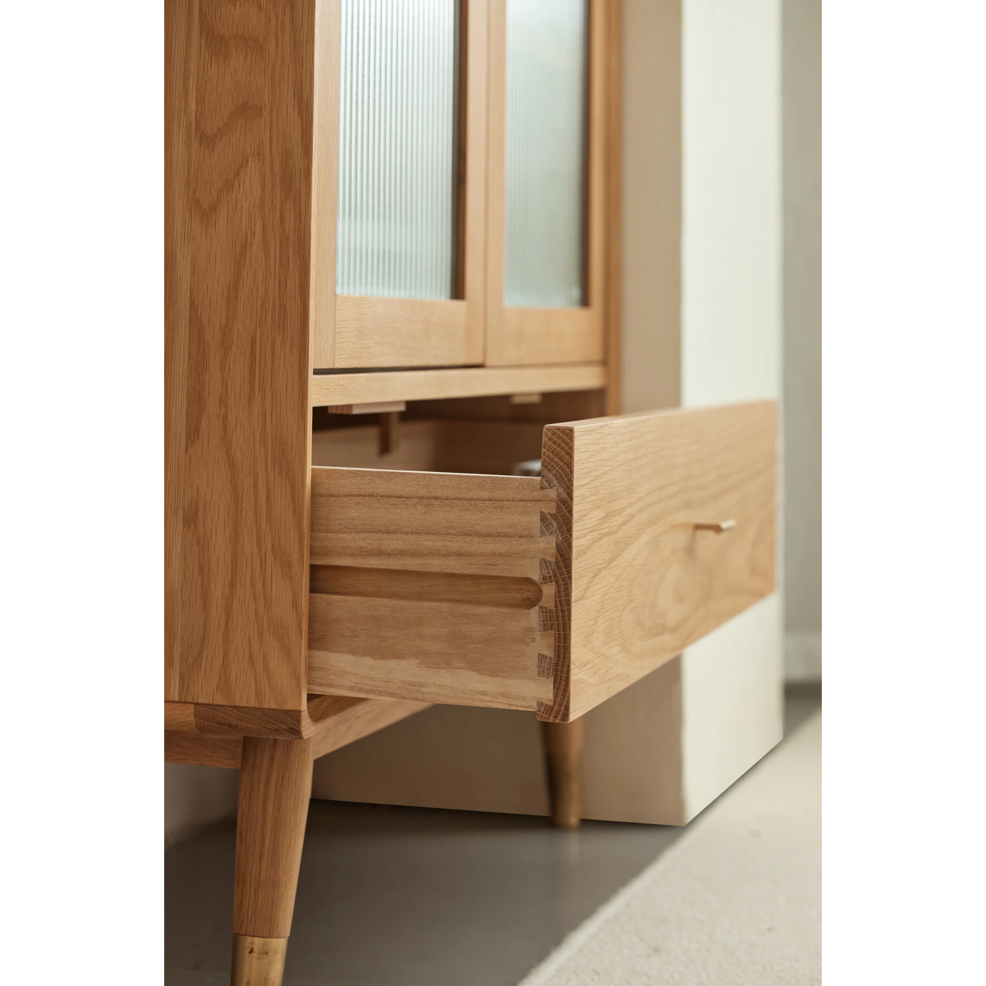 Solidwood Seattle Bookcase with Doors, 190cm