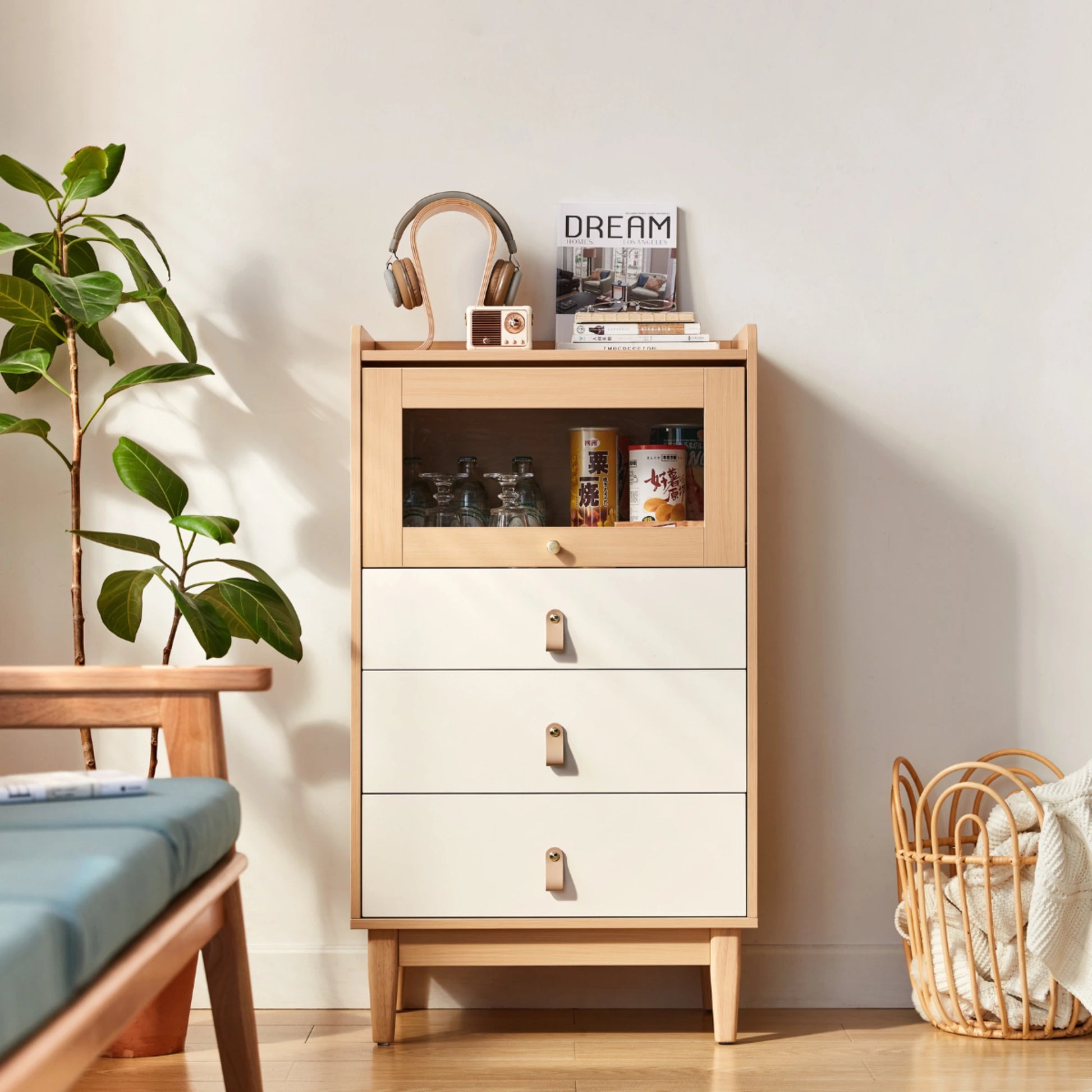 Linspire Aether Chest of 4 Drawers, White